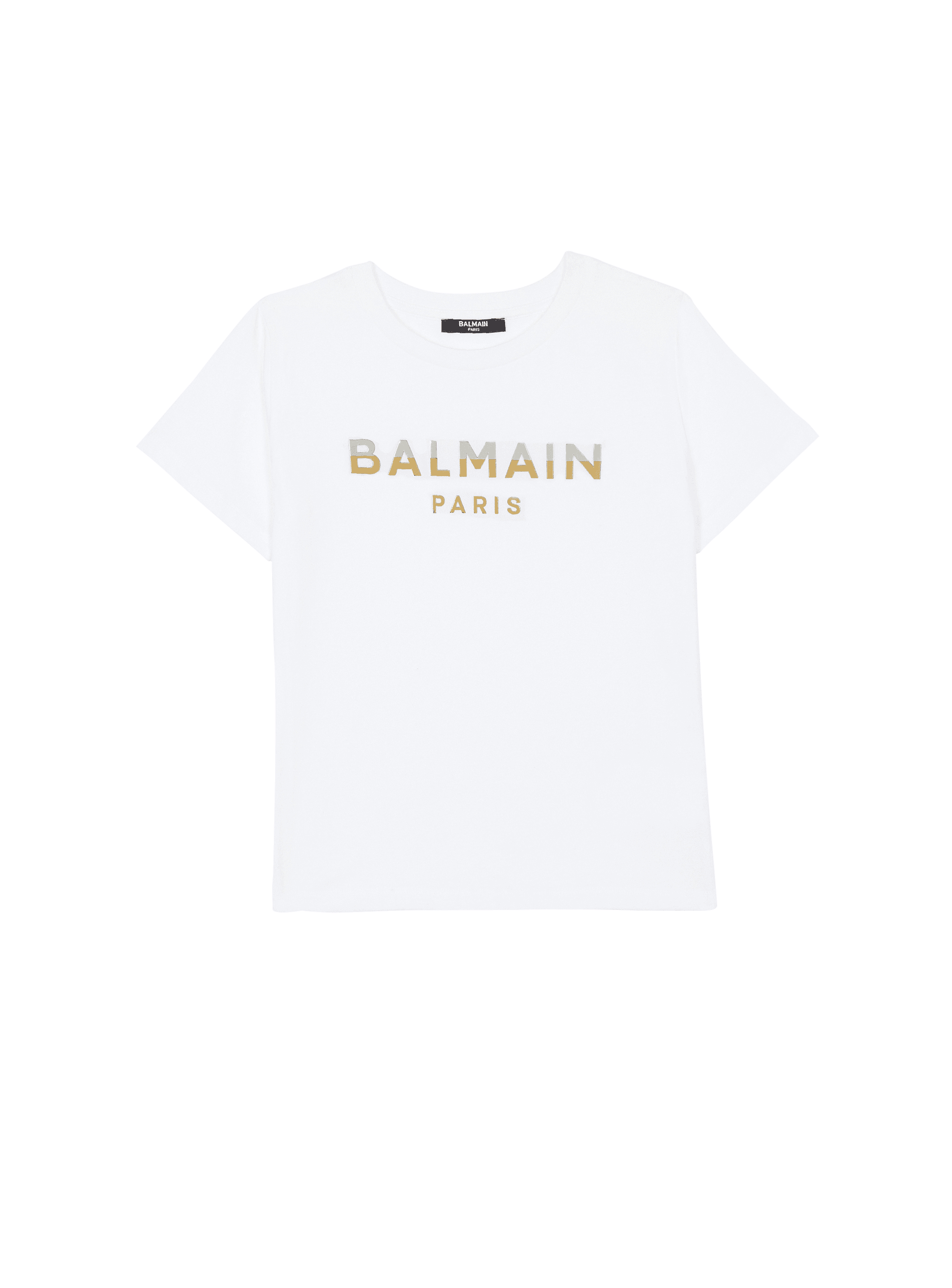 Balmain Paris メタリック Tシャツ
