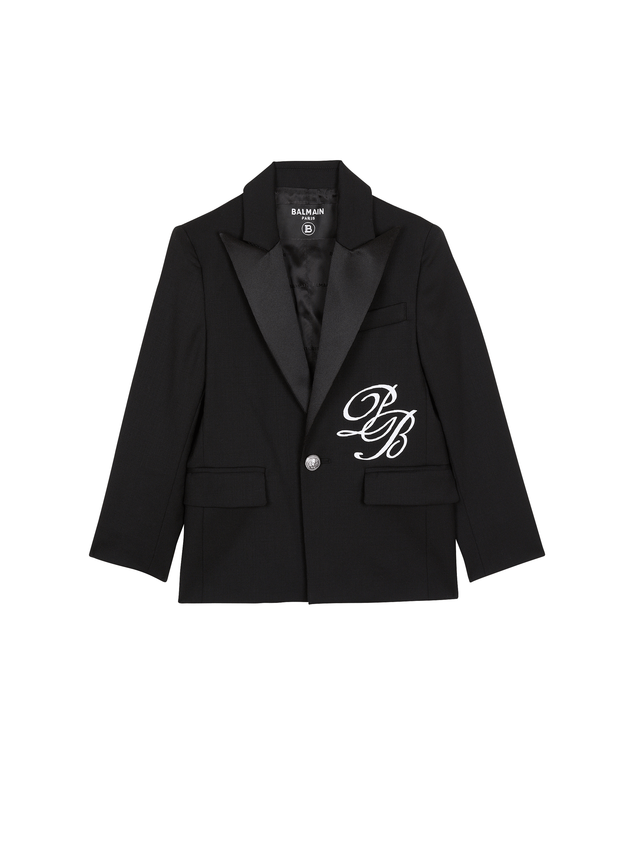1-button jacket with PB Signature embroidery