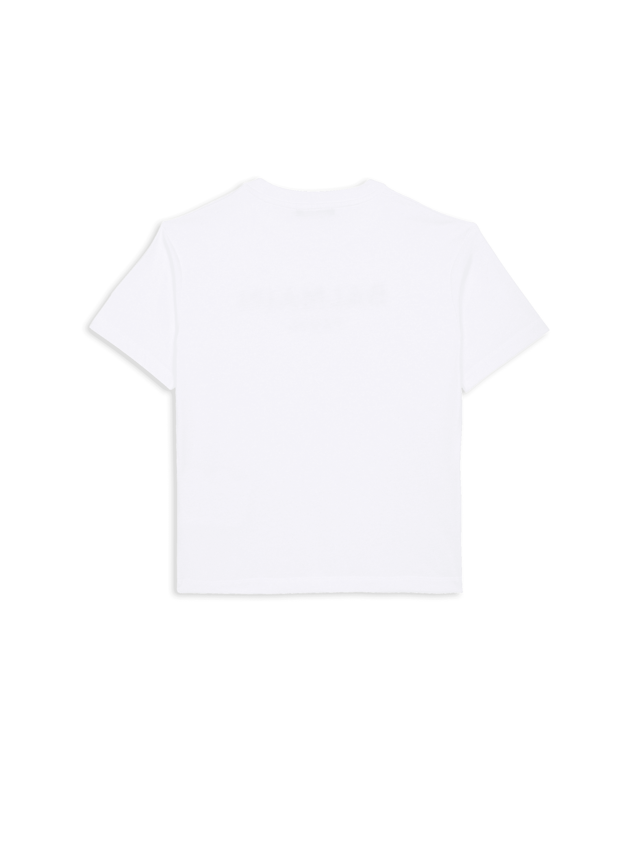 Printed Balmain Paris short-sleeved T-shirt white - Child Printed Balmain Paris short-sleeved T-shirt white - Child