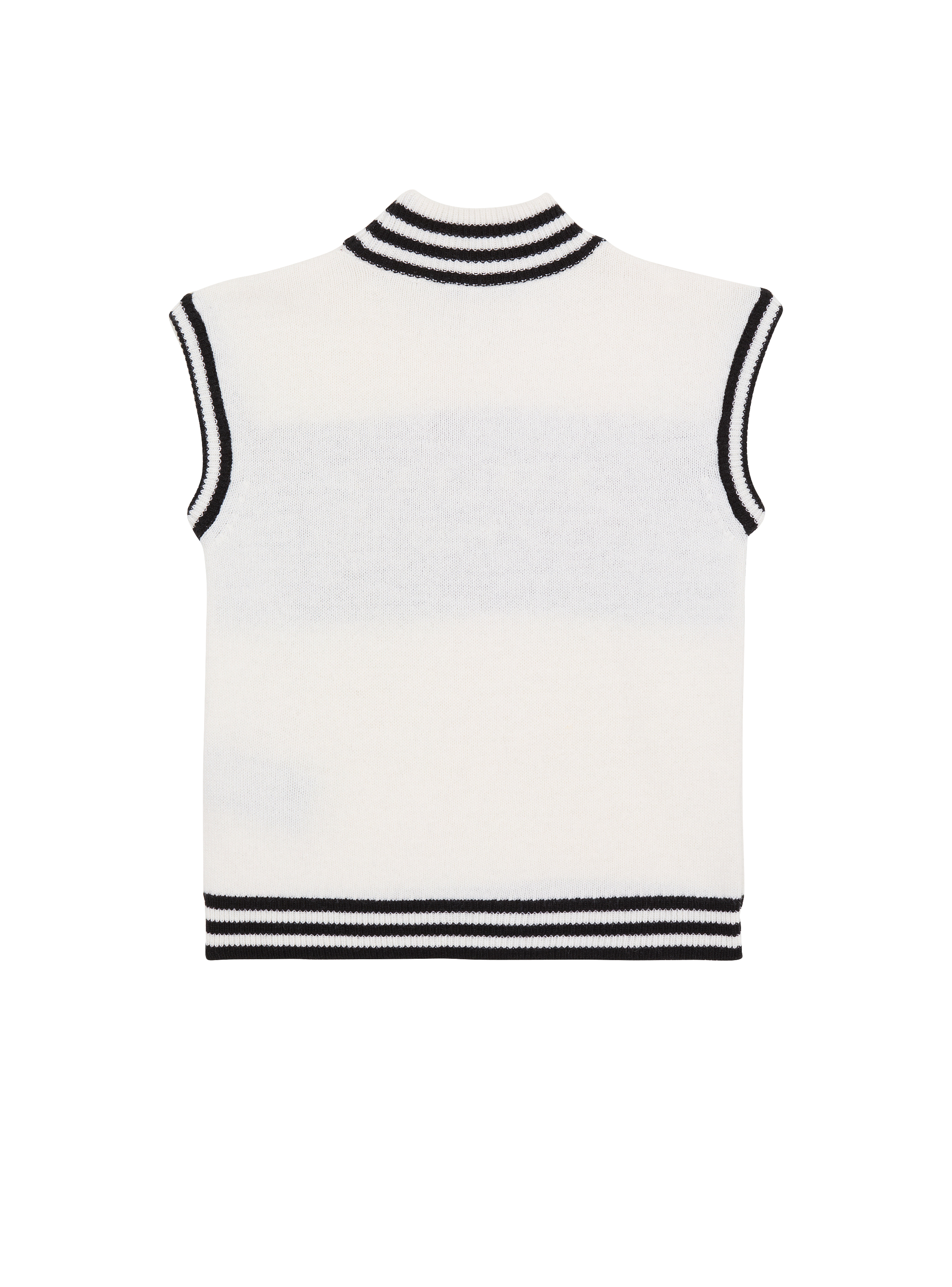 Sleeveless knitted Balmain Paris jumper
