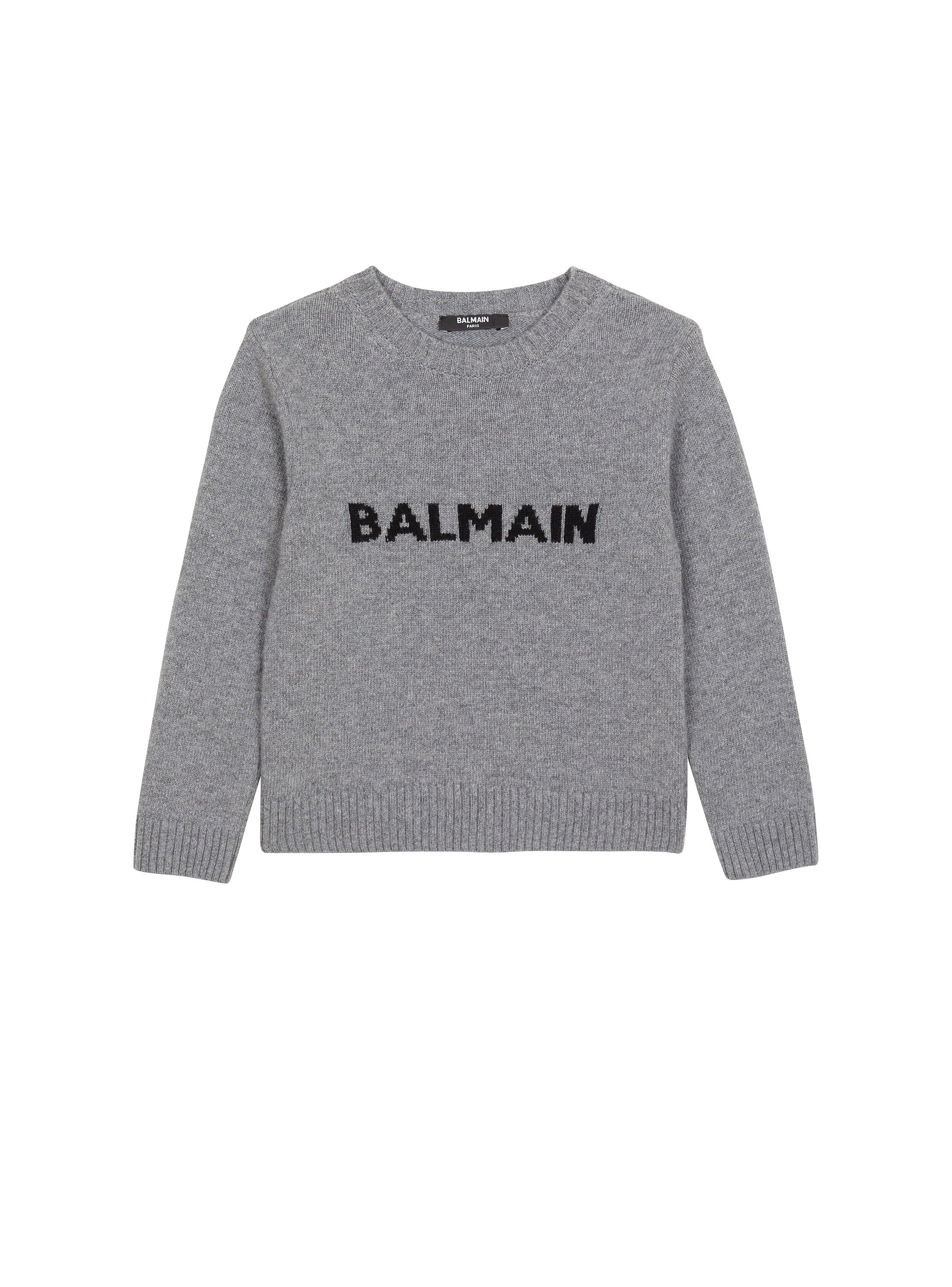 Knit jumper with Balmain logo
