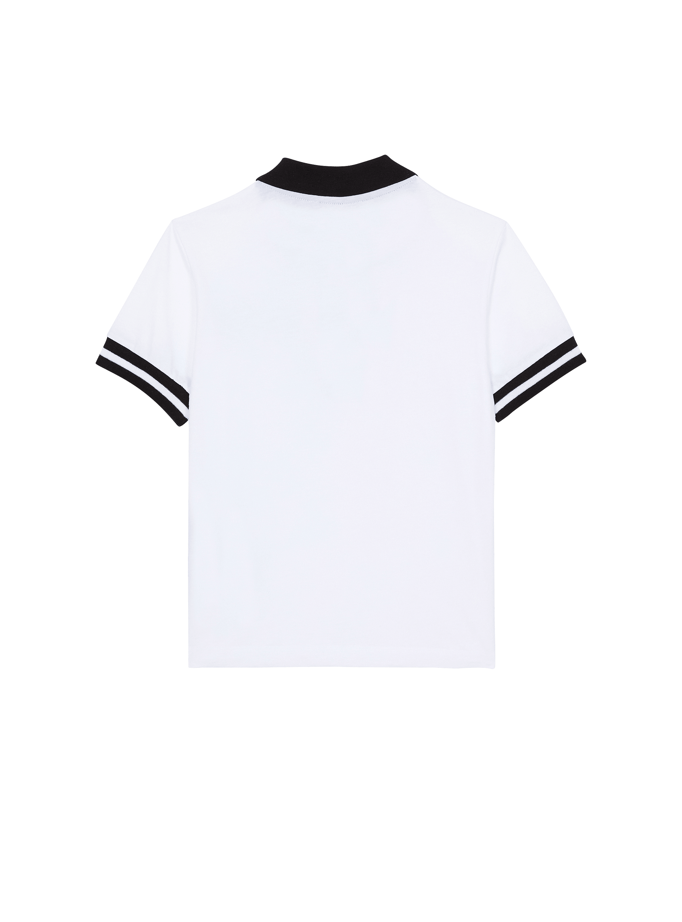 Two-tone polo shirt white white - Child | BALMAIN