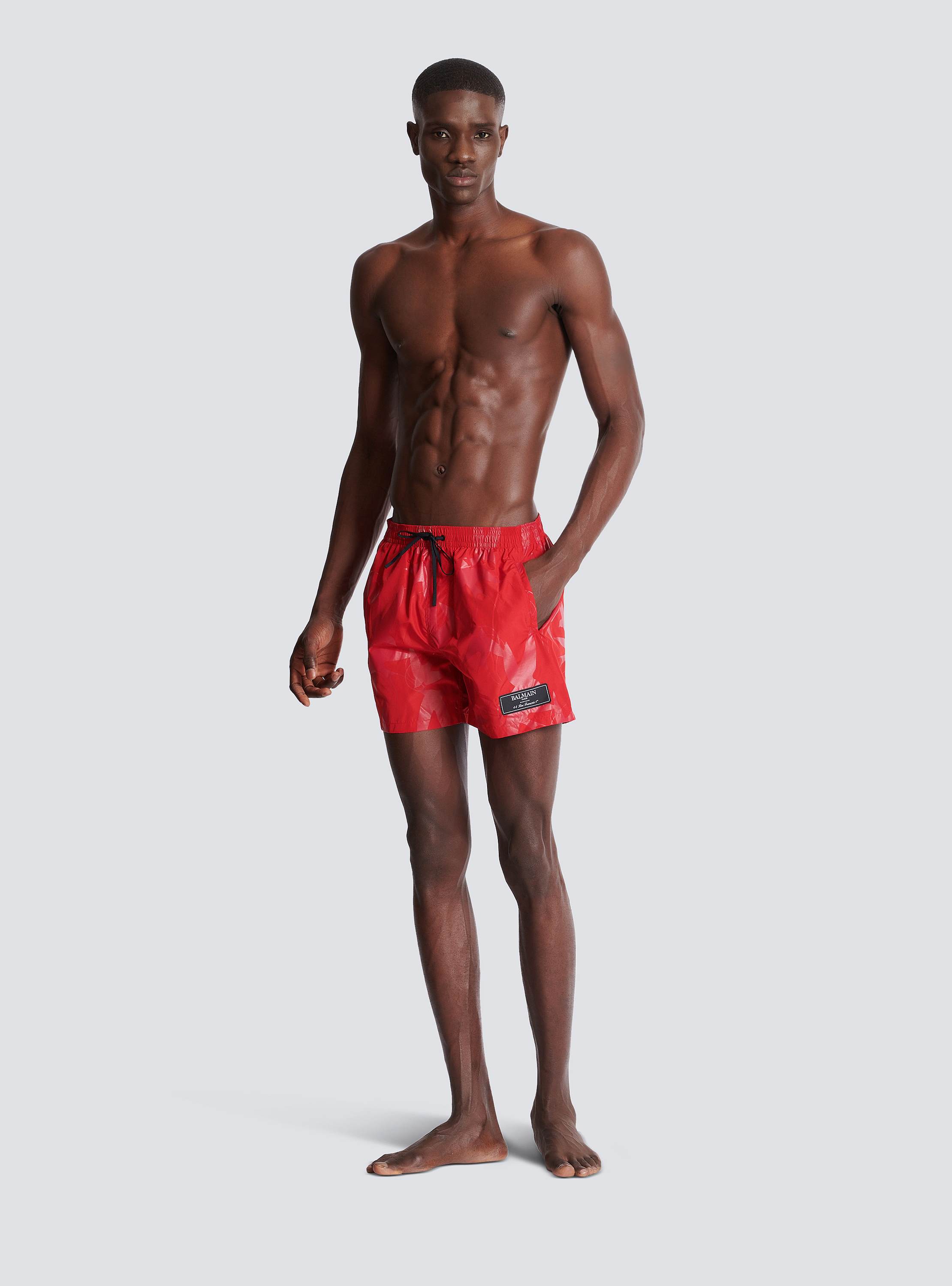 【関税&送料込】Balmain Sequined Shorts Swim shorts with logo Balmain - SchaferandweinerShops Japan