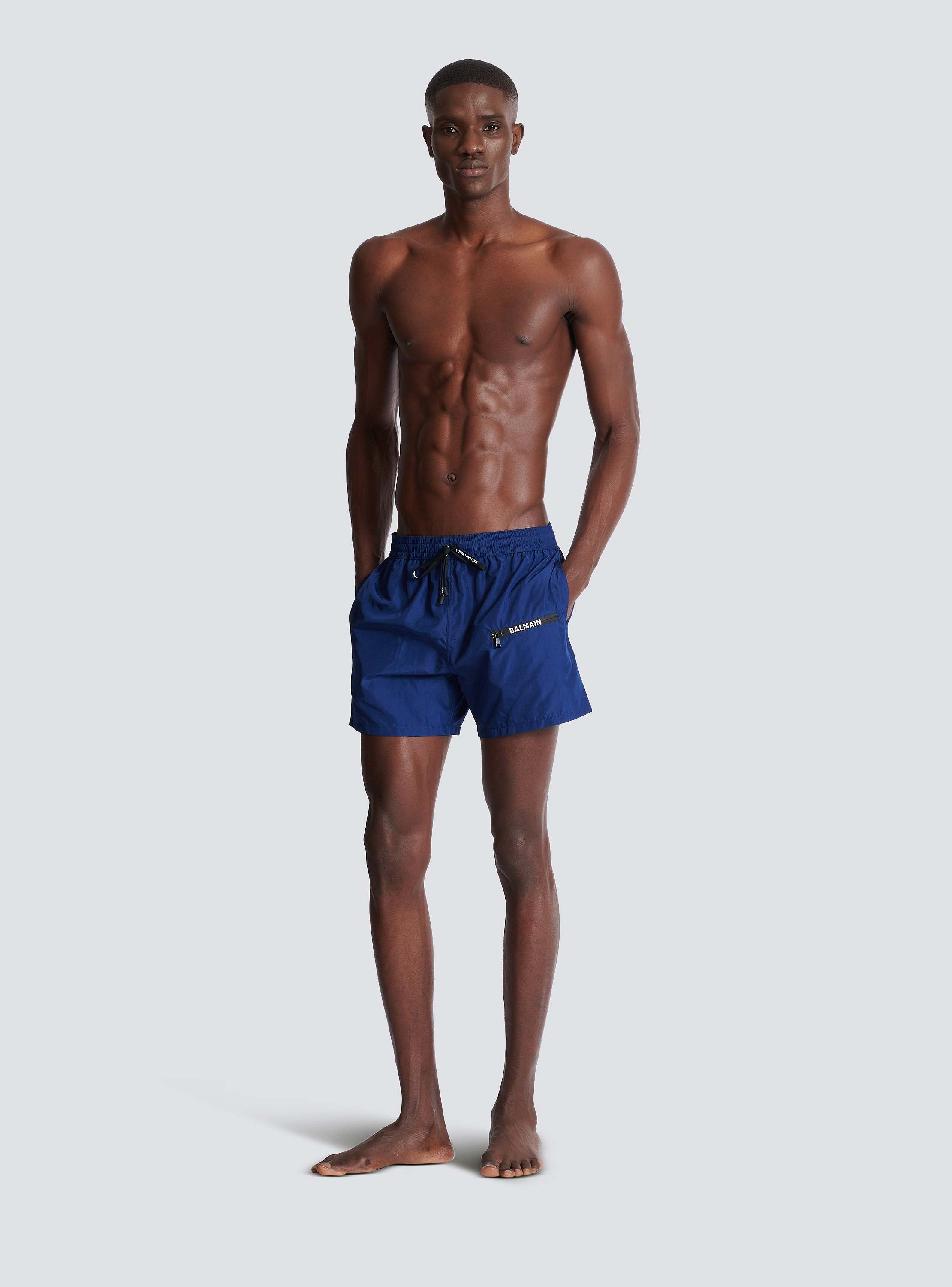Balmain logo swim shorts navy navy - Men | BALMAIN