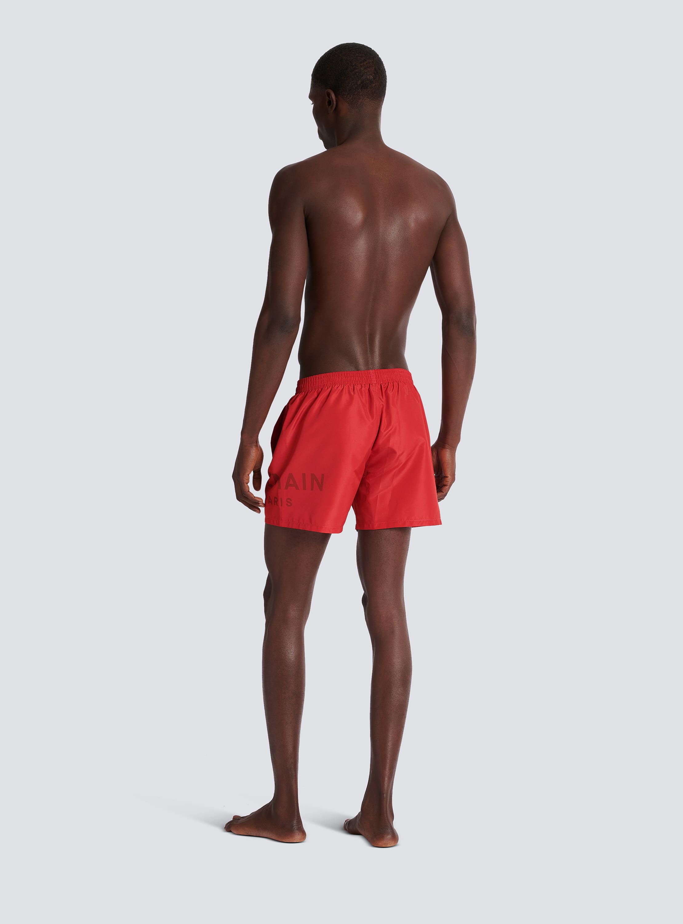 Printed Balmain Paris swim shorts - Men | BALMAIN