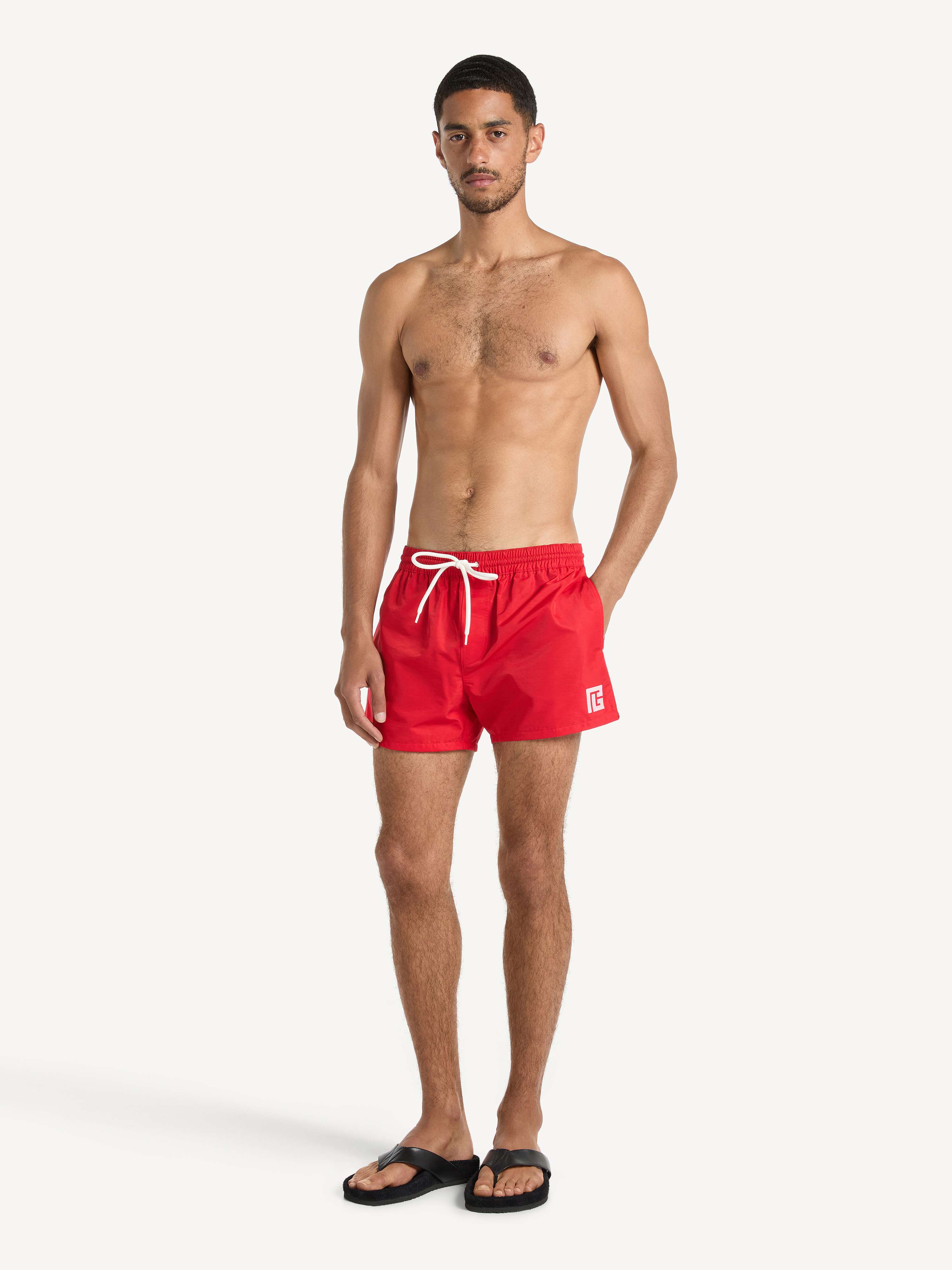 PB embroidered swim shorts