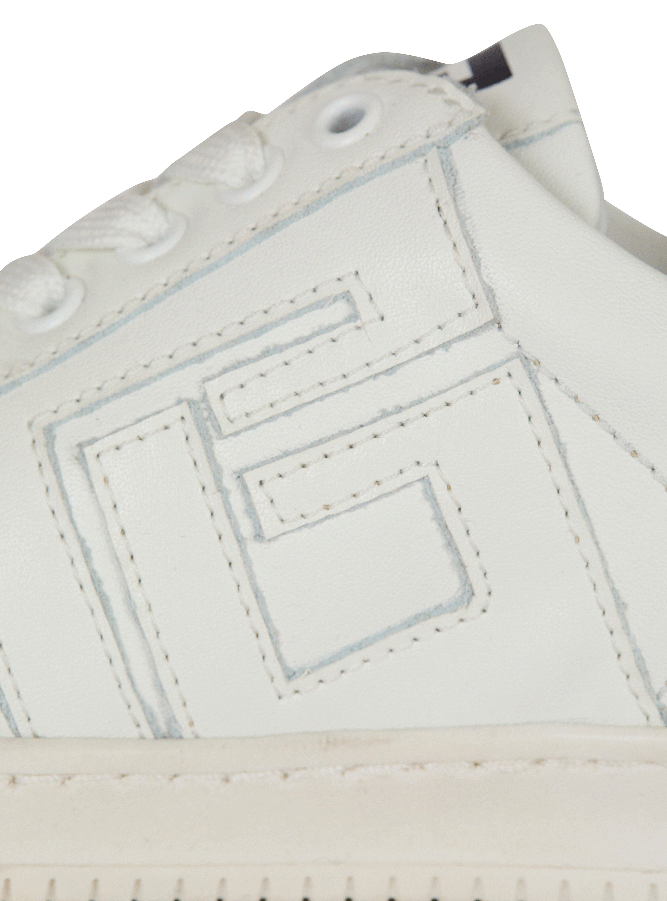 Smooth leather trainers