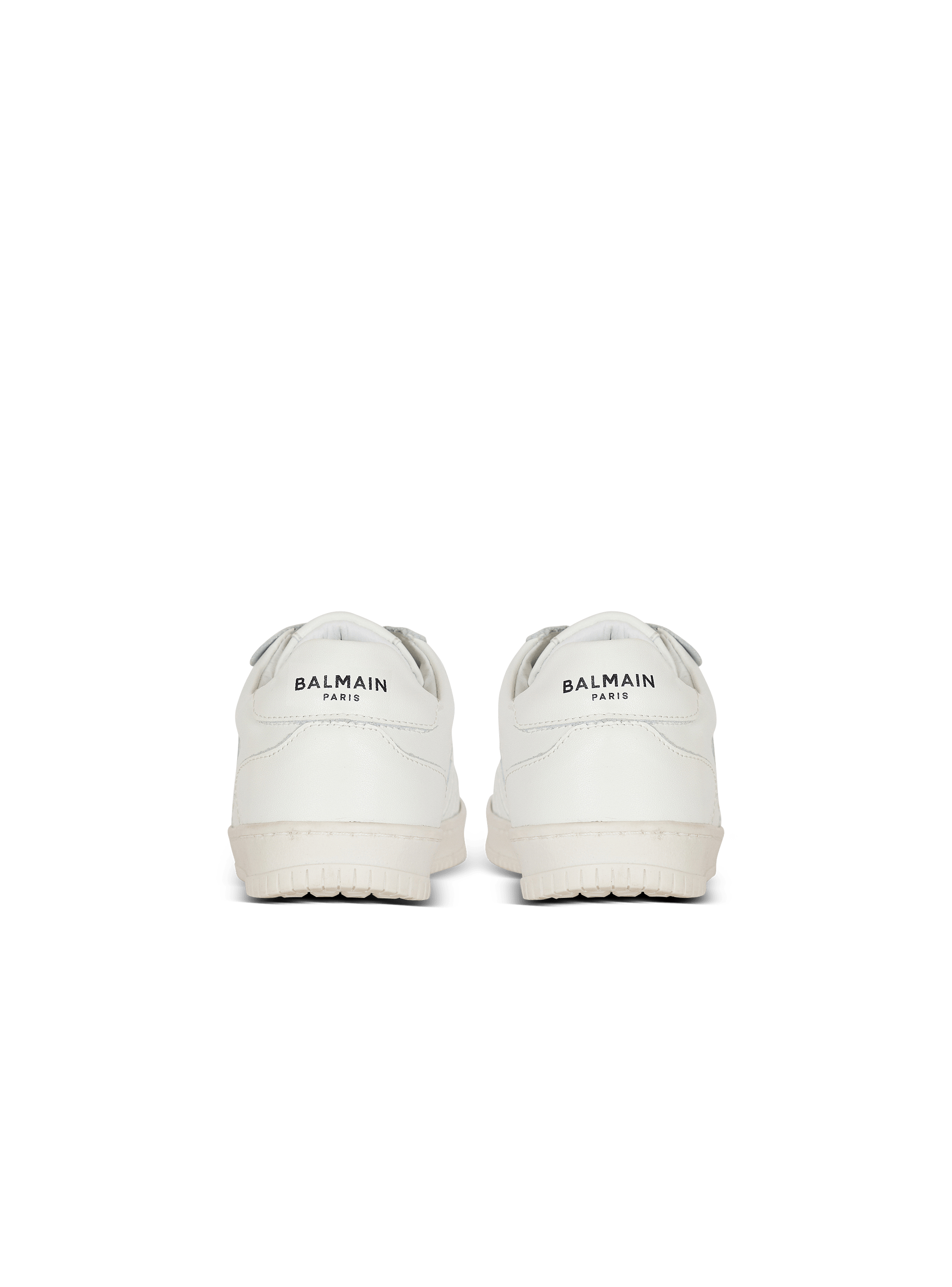 Smooth leather trainers