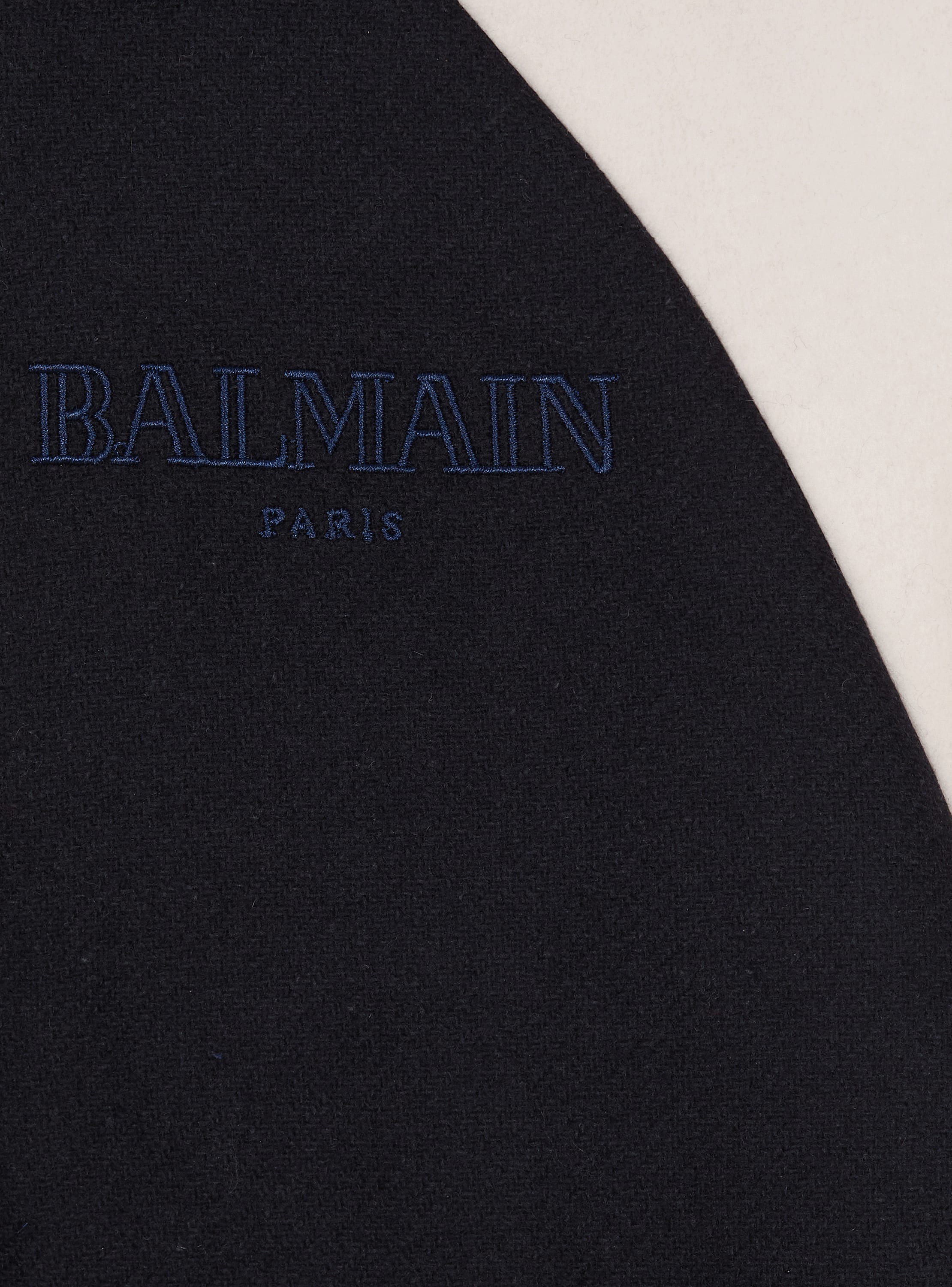 Two-tone hooded jacket