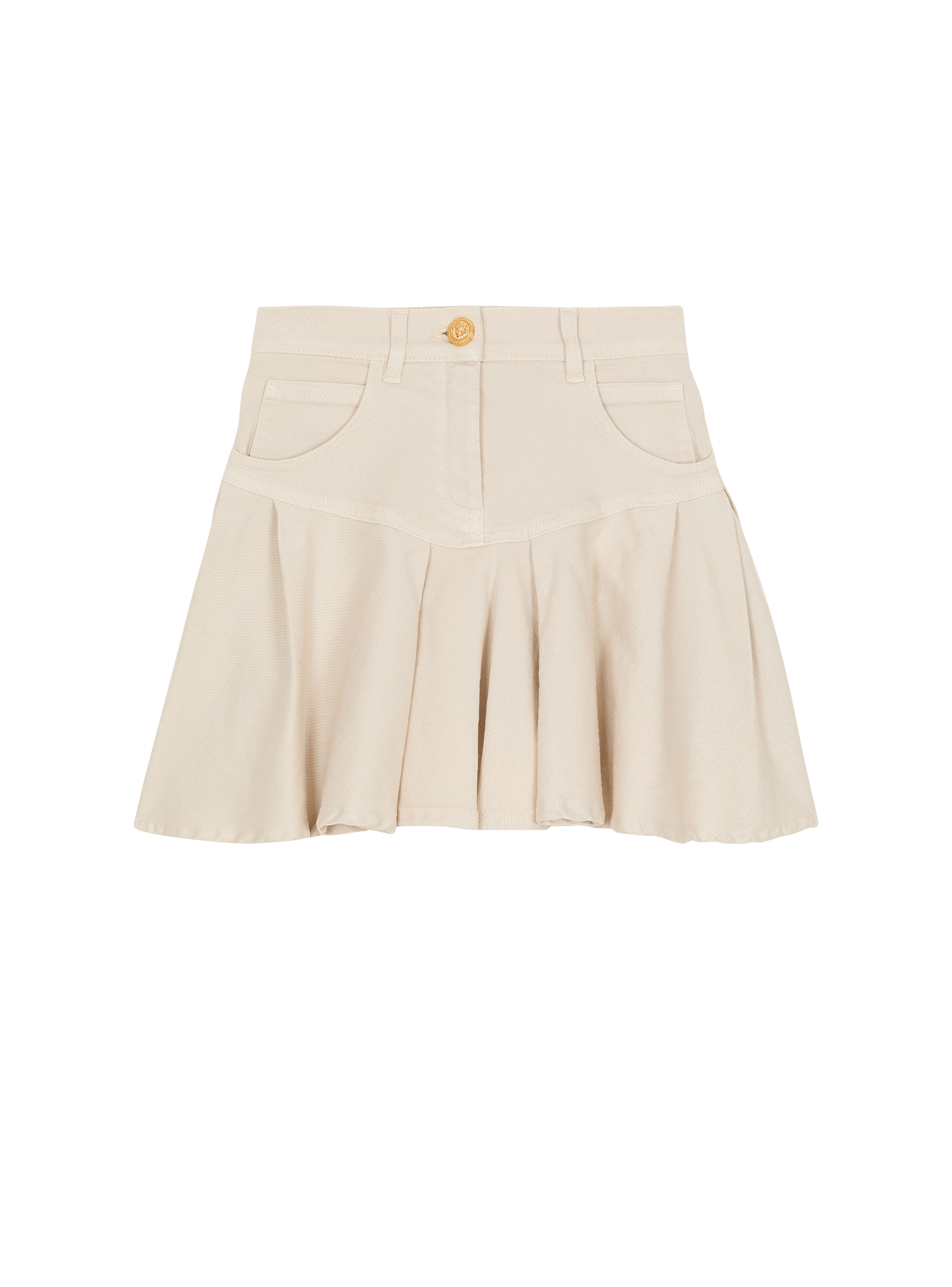 Plain flared skirt
