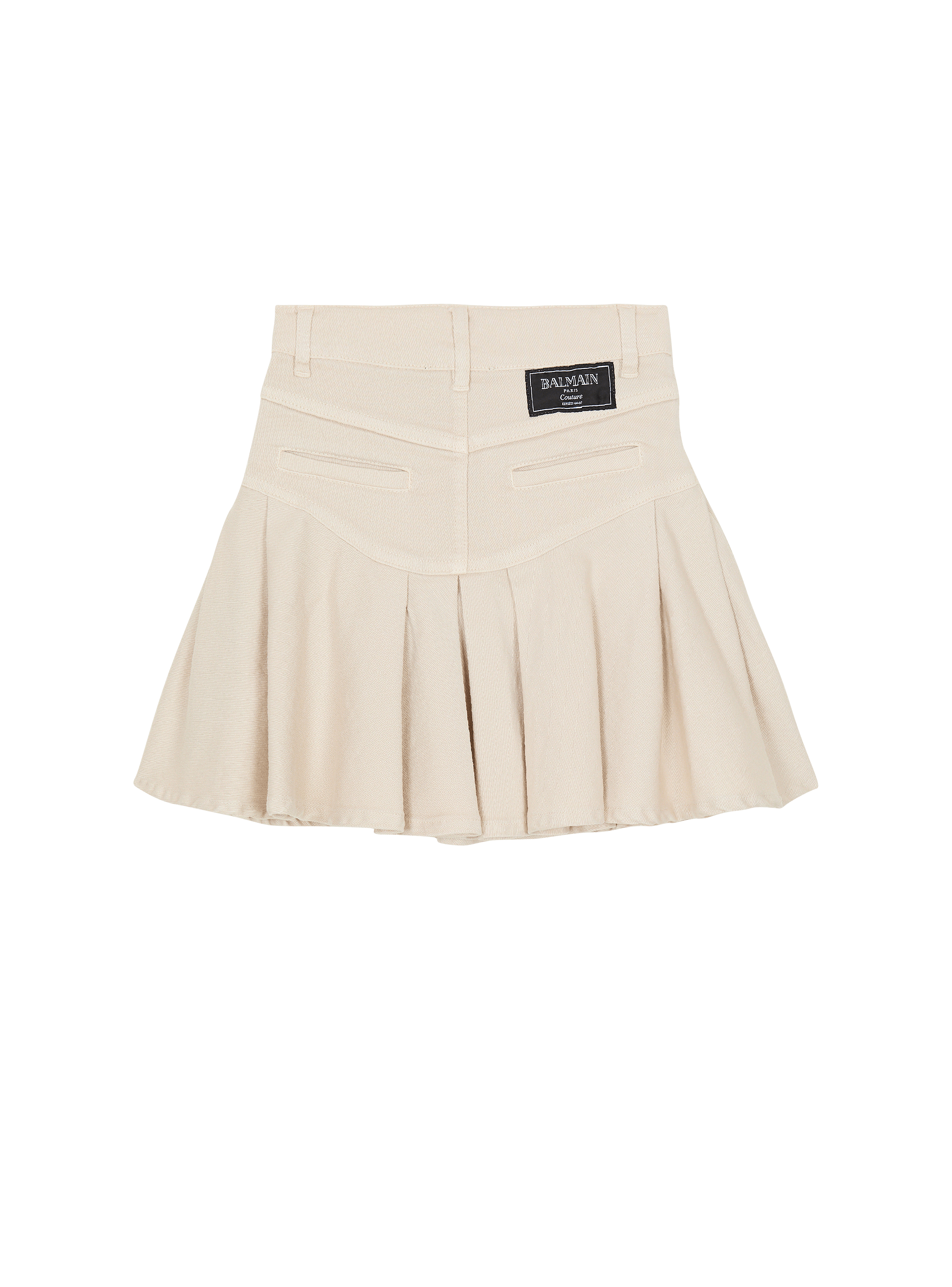Plain flared skirt
