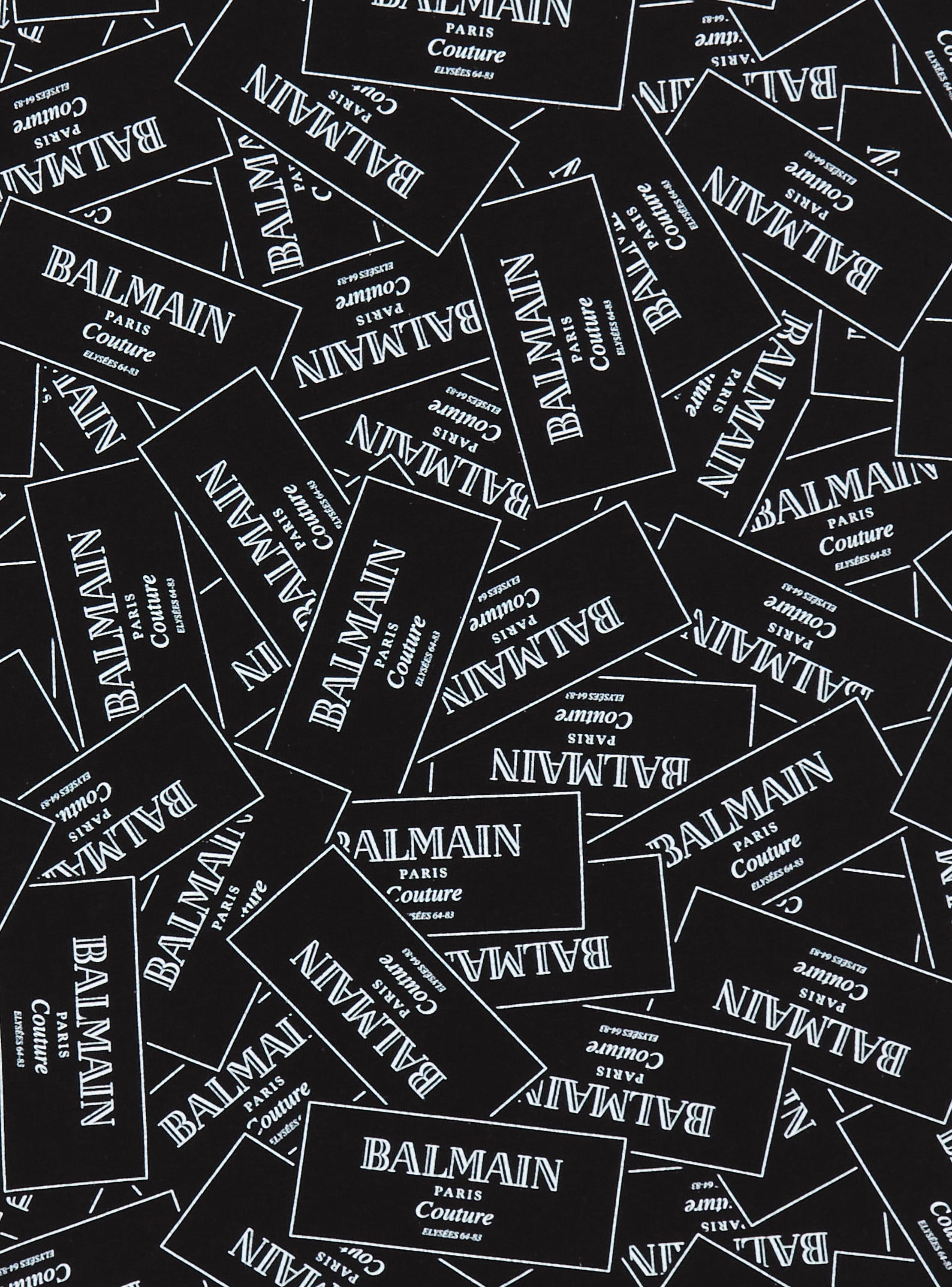 T-shirt with Balmain Couture print