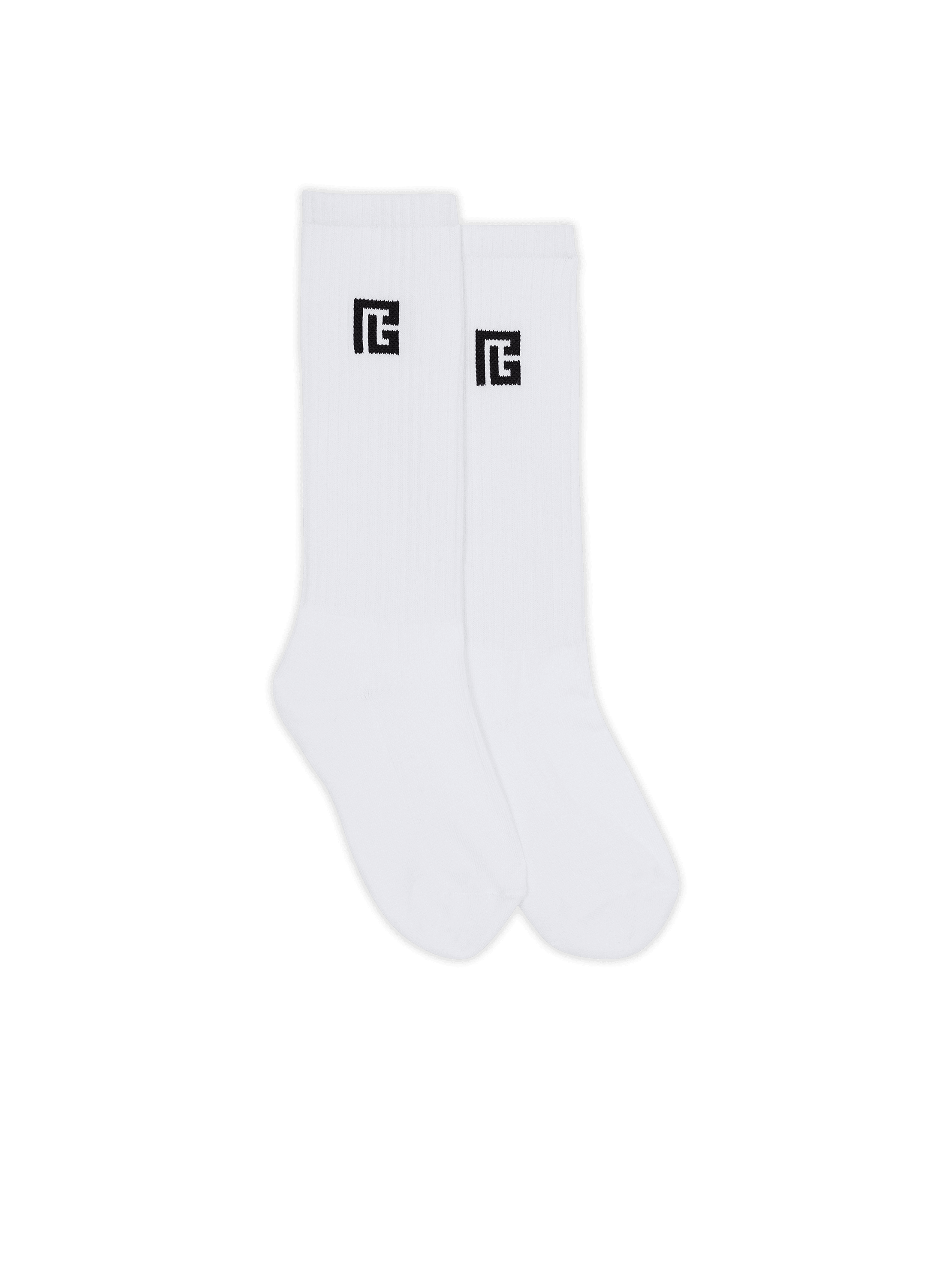High socks with PB print