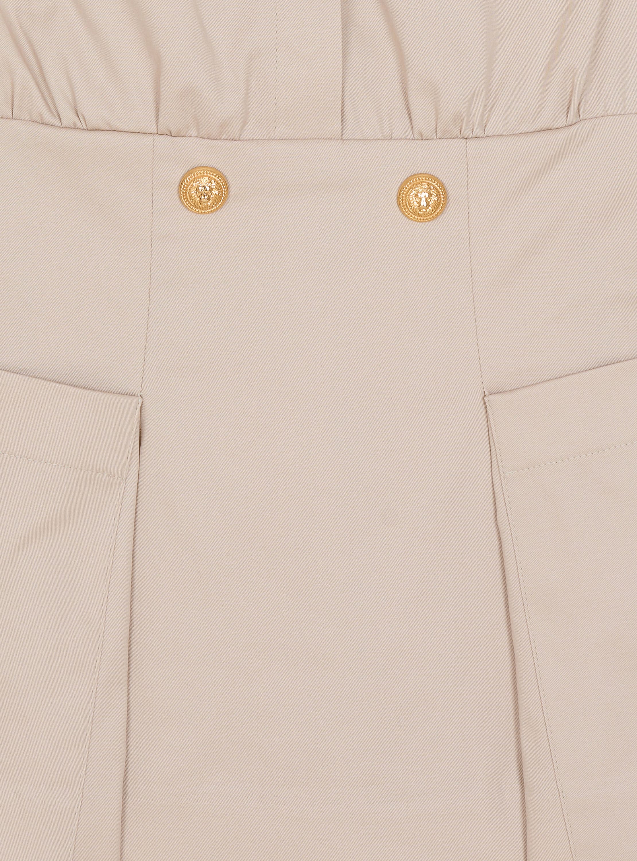 A-line dress with buttons