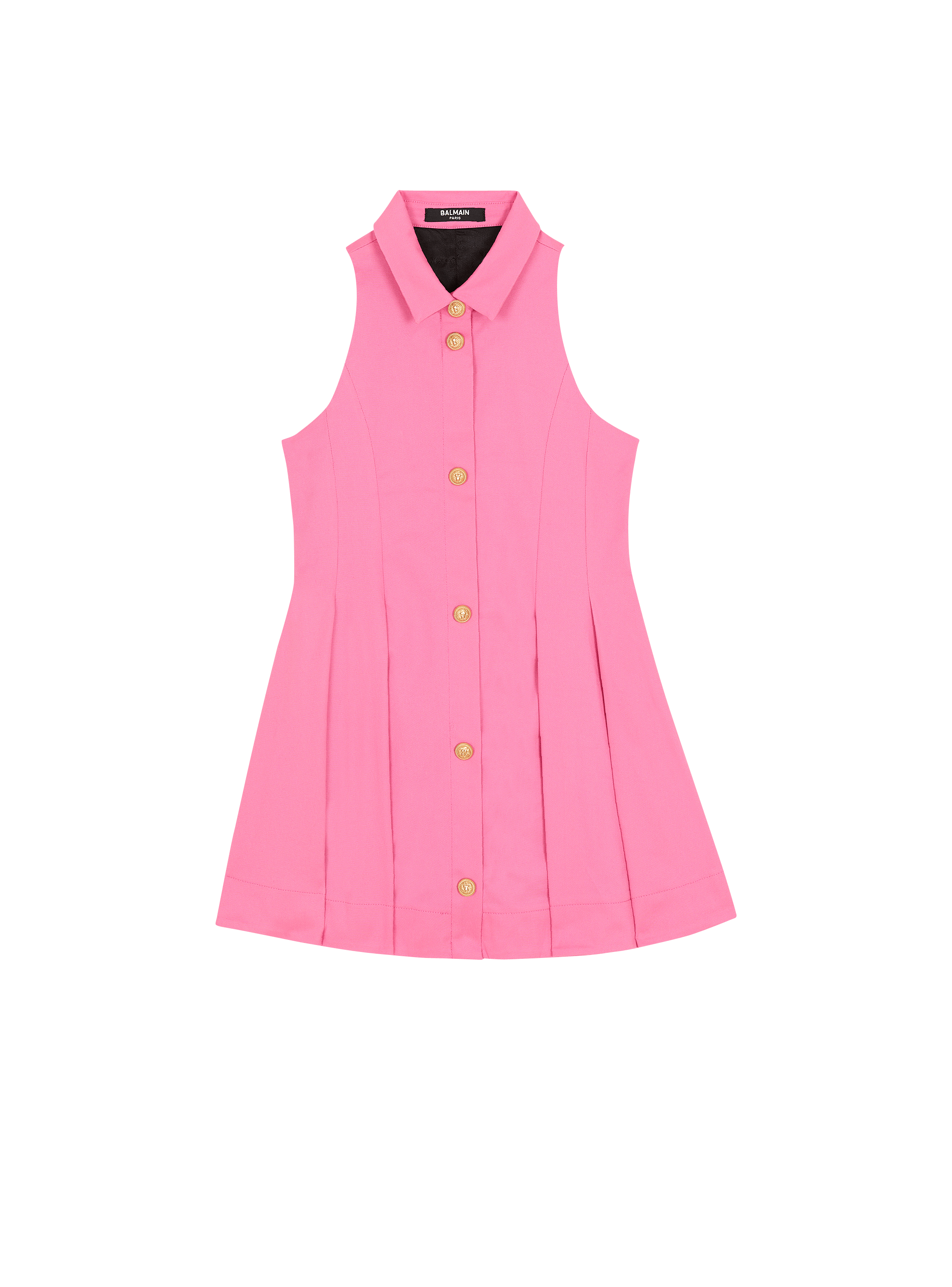 Flared dress with buttons