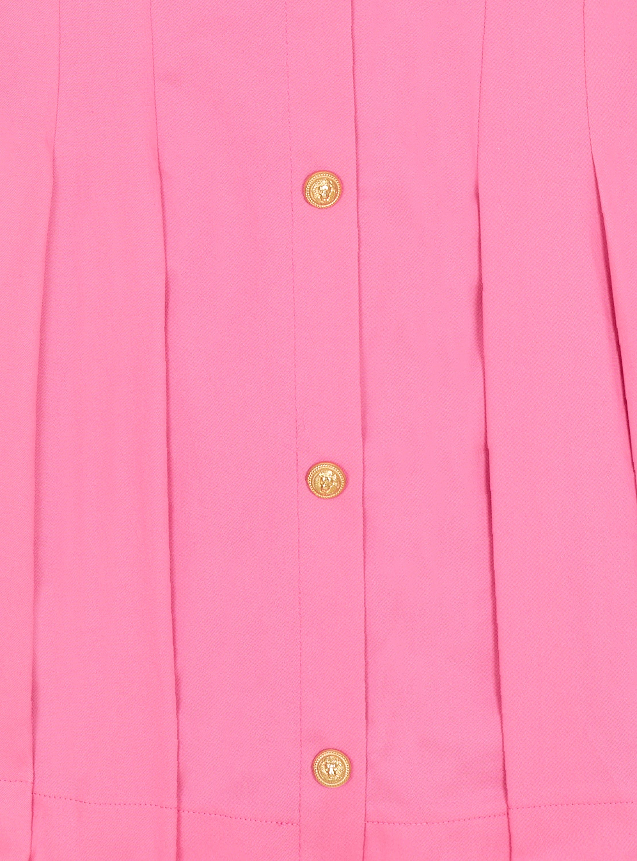 Flared dress with buttons