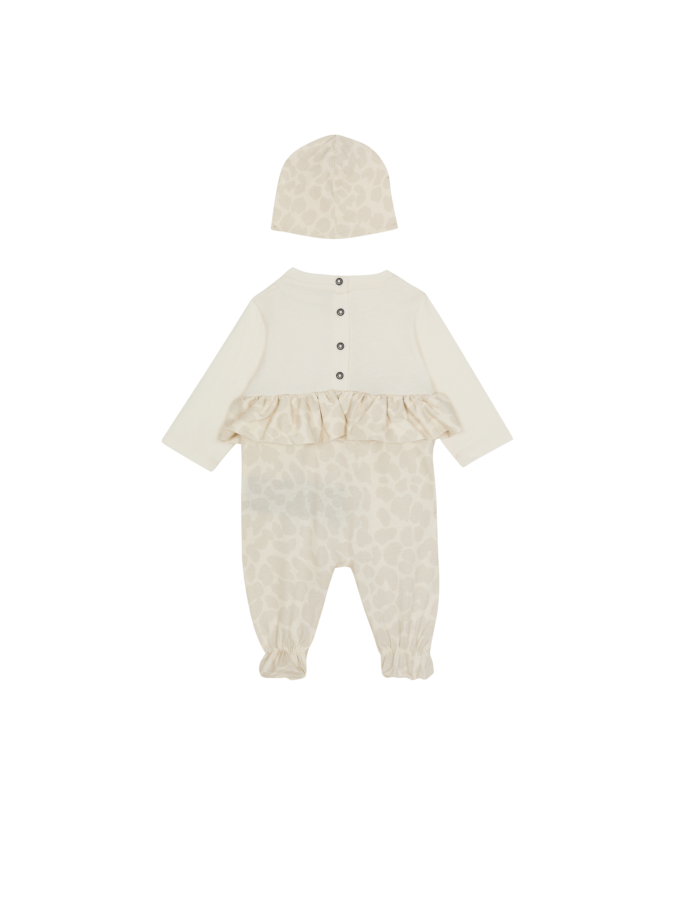 2-piece baby set with leopard print