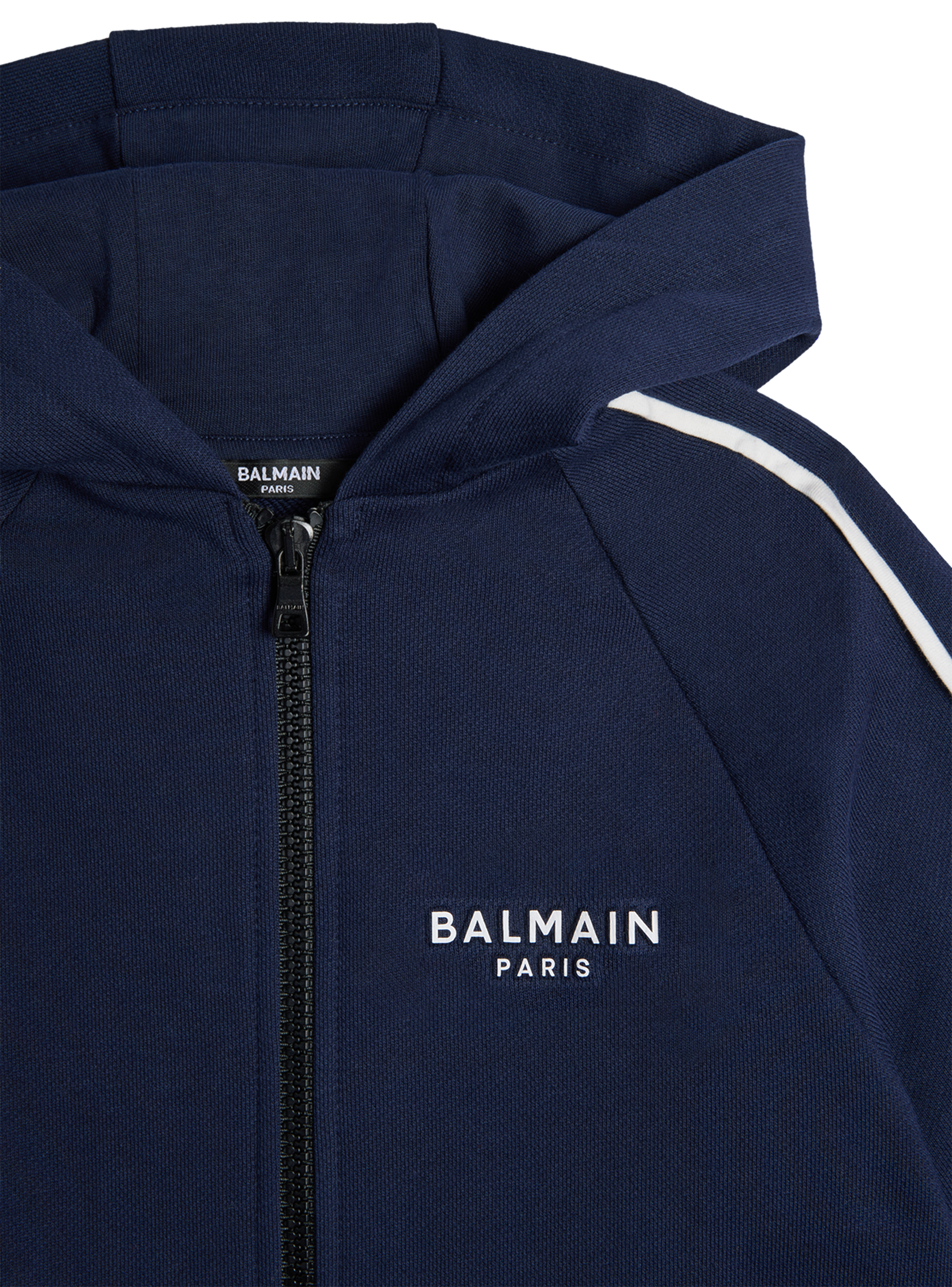 Balmain Paris印花连帽卫衣