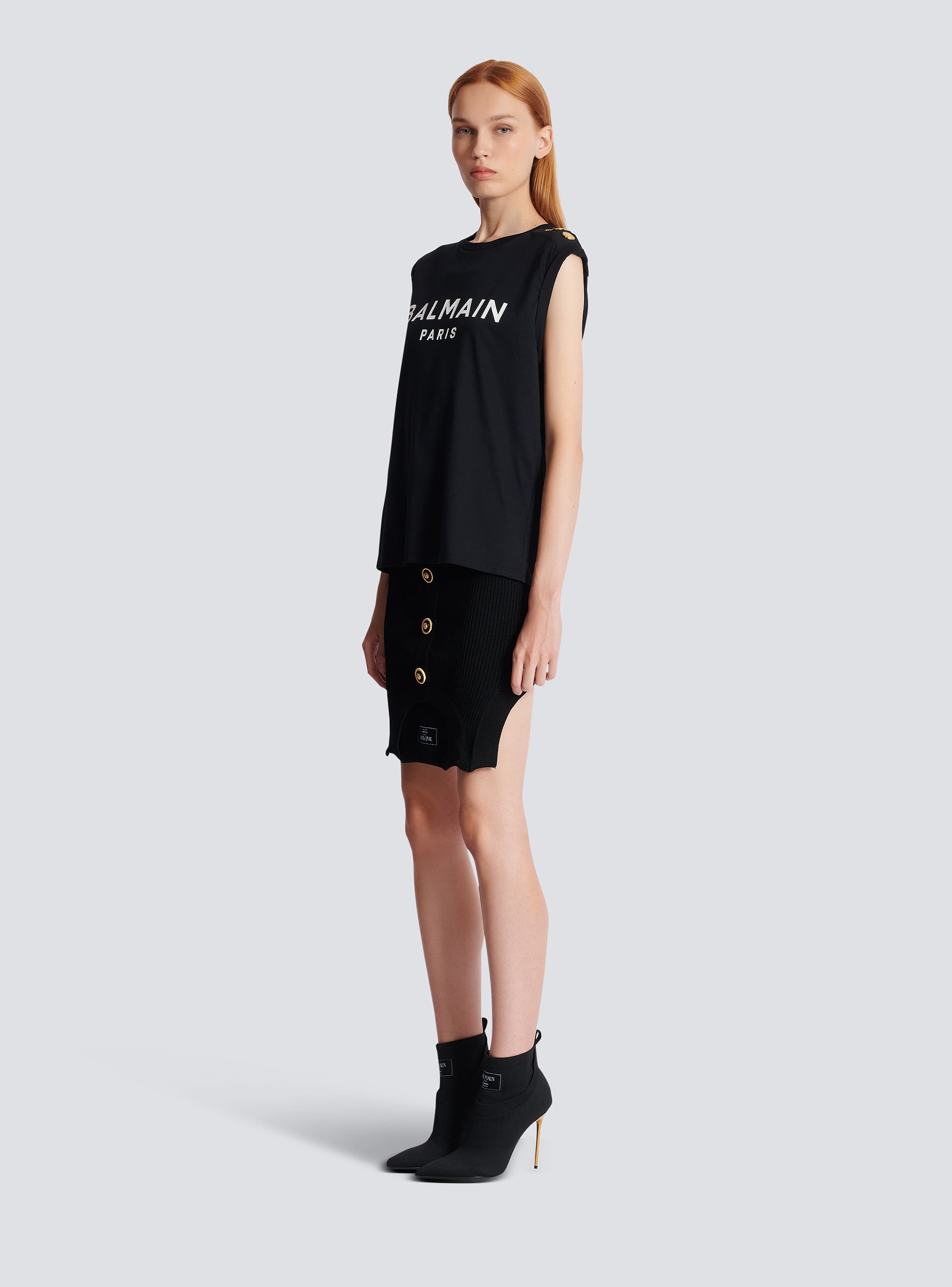 Balmain Paris tank top black - Women | BALMAIN