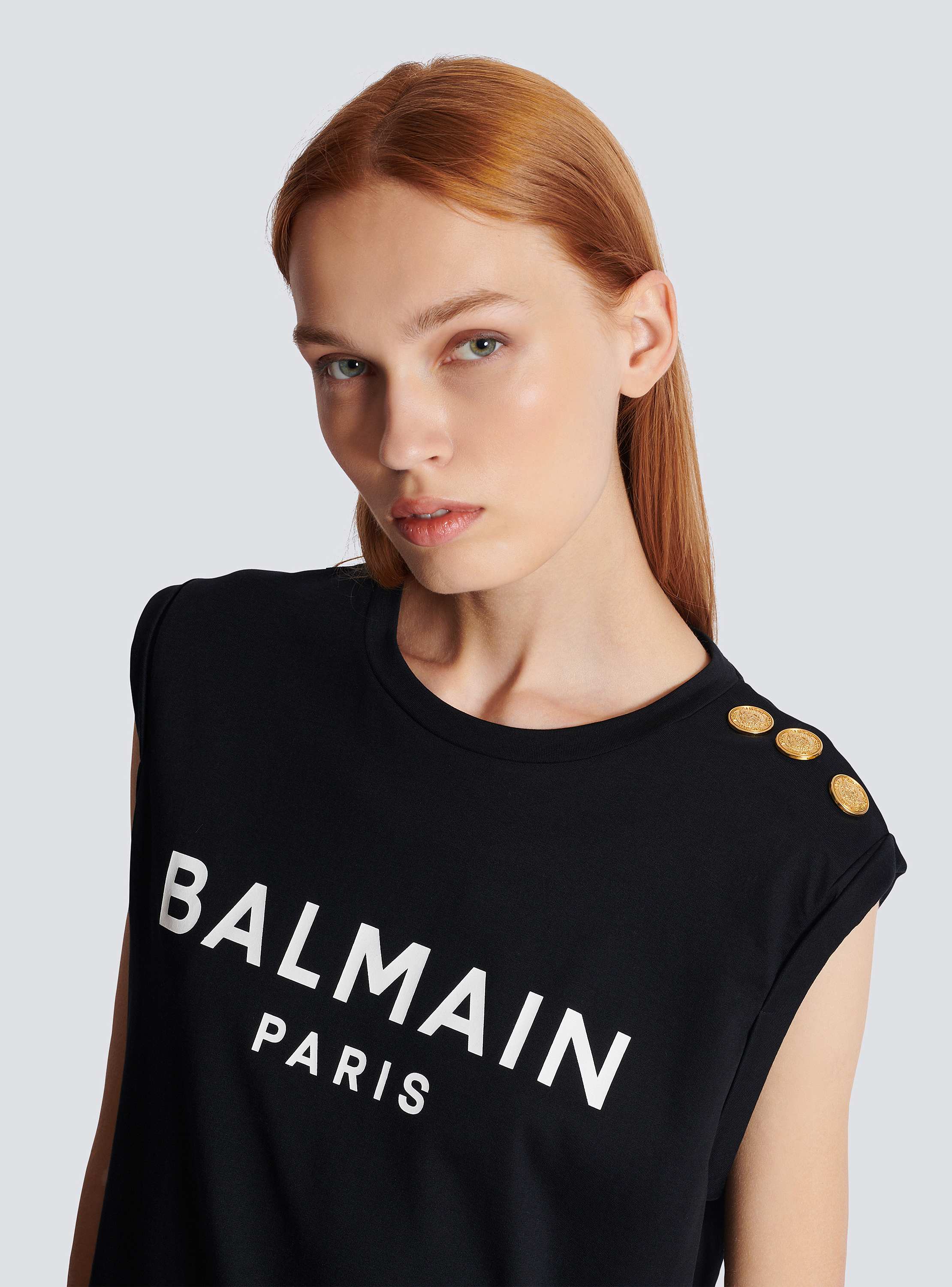 Balmain Paris tank top black - Women | BALMAIN