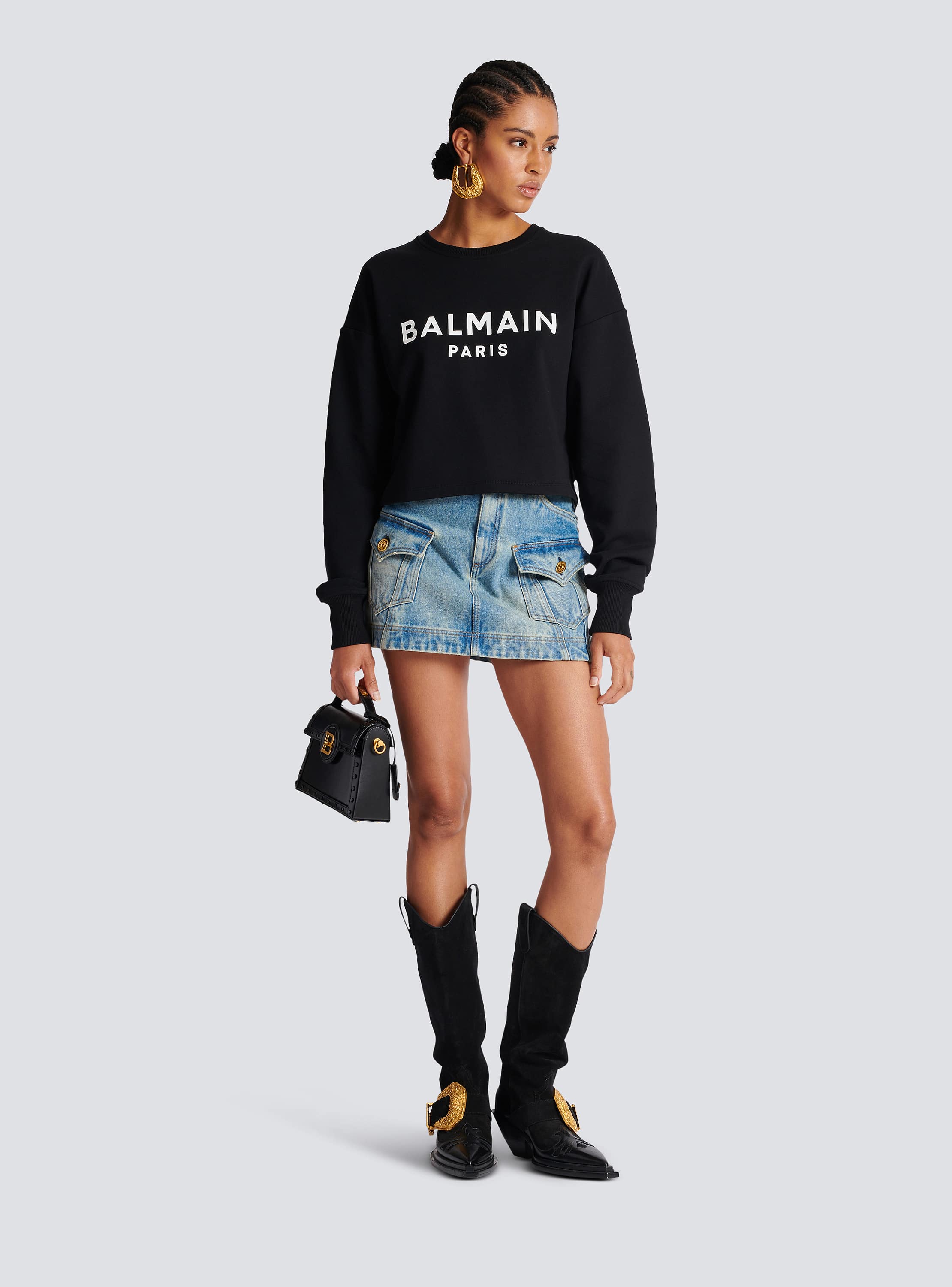 Balmain Paris sweatshirt black - Women | BALMAIN
