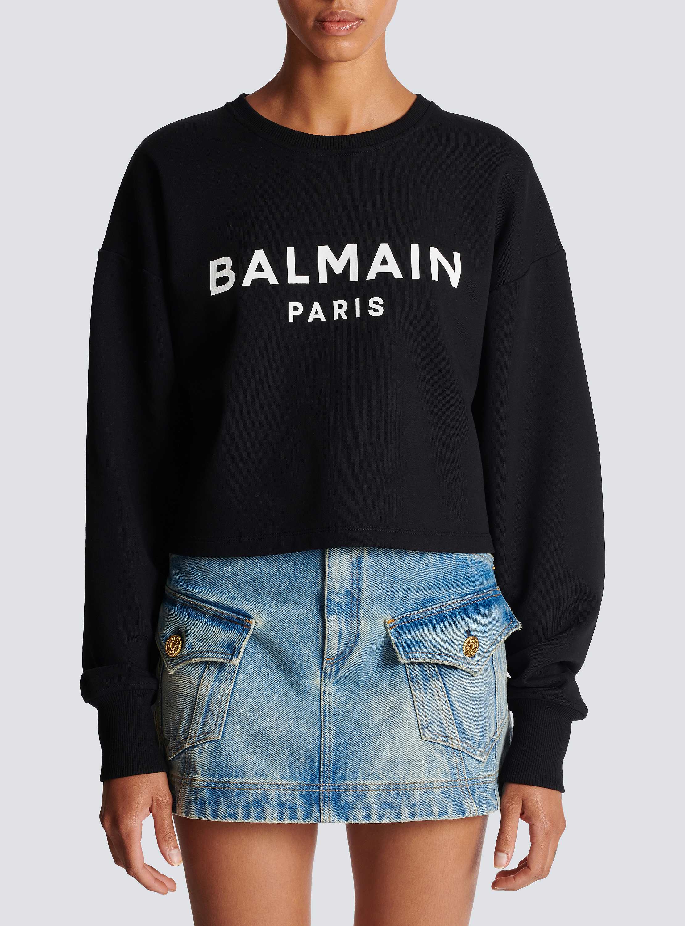 Balmain Paris sweatshirt black - Women | BALMAIN