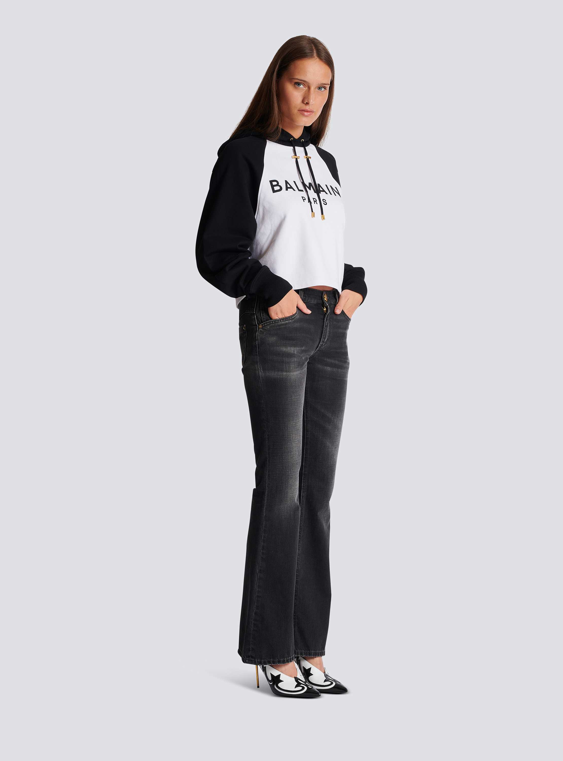 Balmain Paris hoodie black - Women | BALMAIN