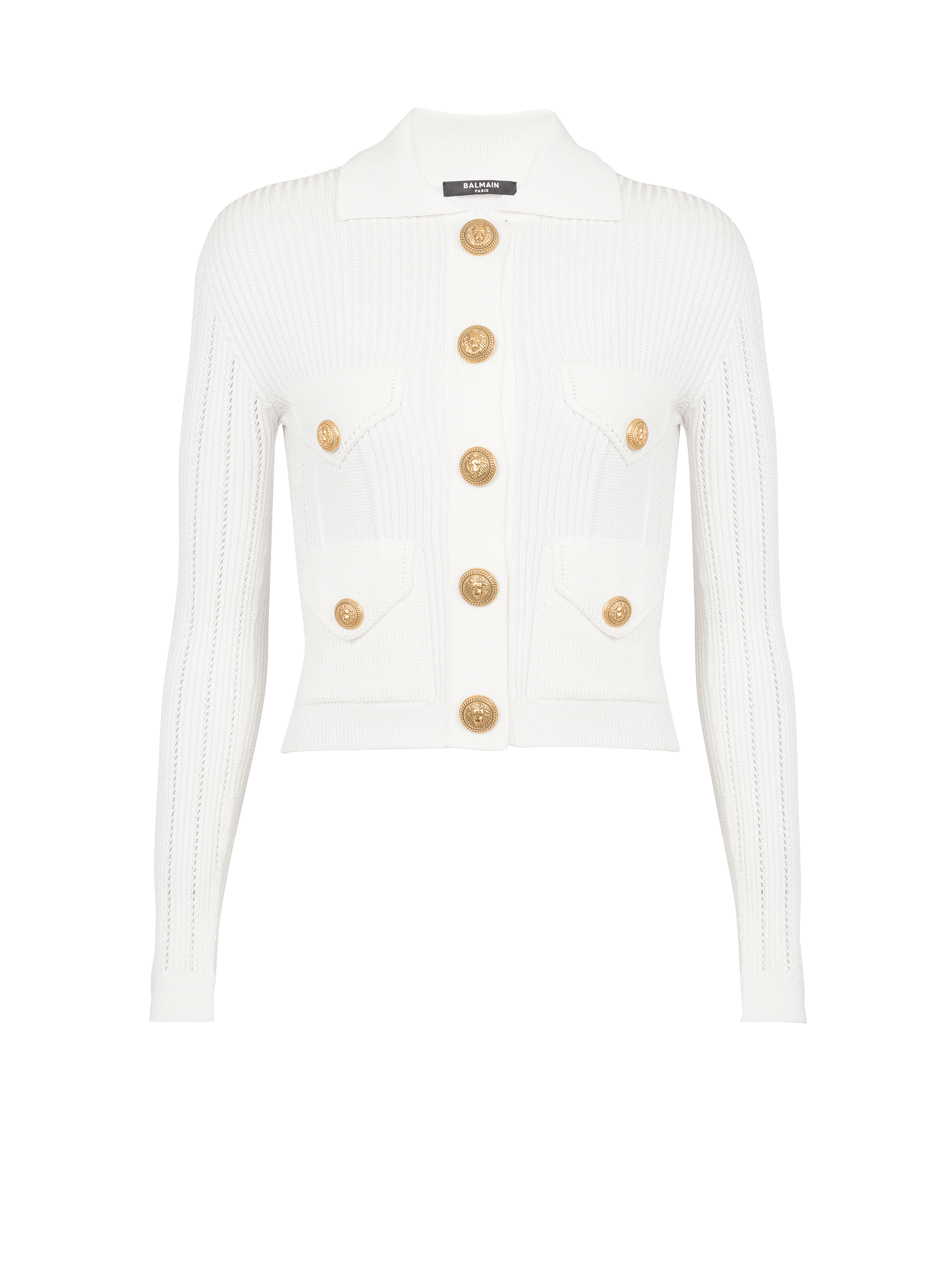 Buttoned knit cardigan