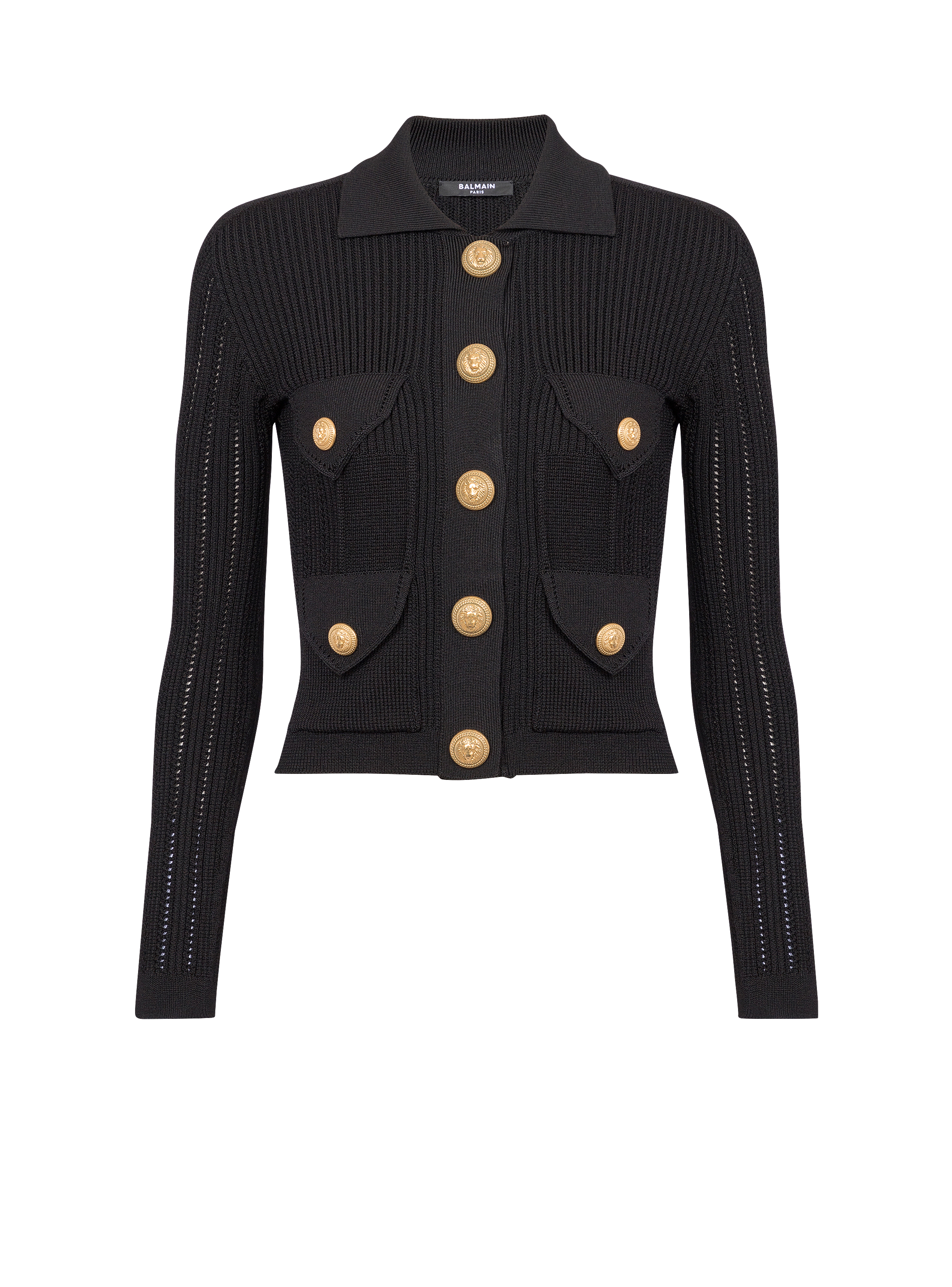 Buttoned knit cardigan