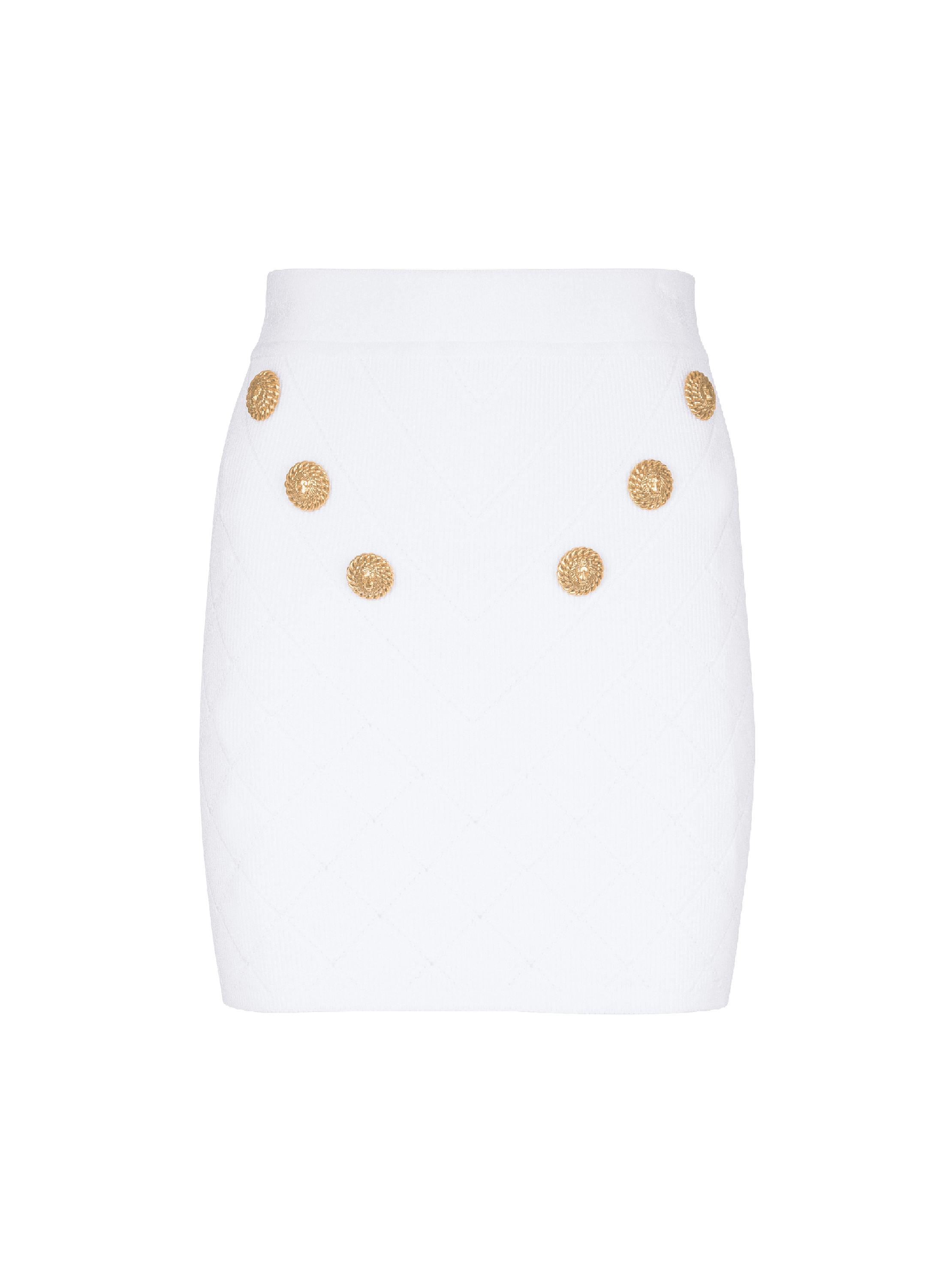 6-button knit skirt