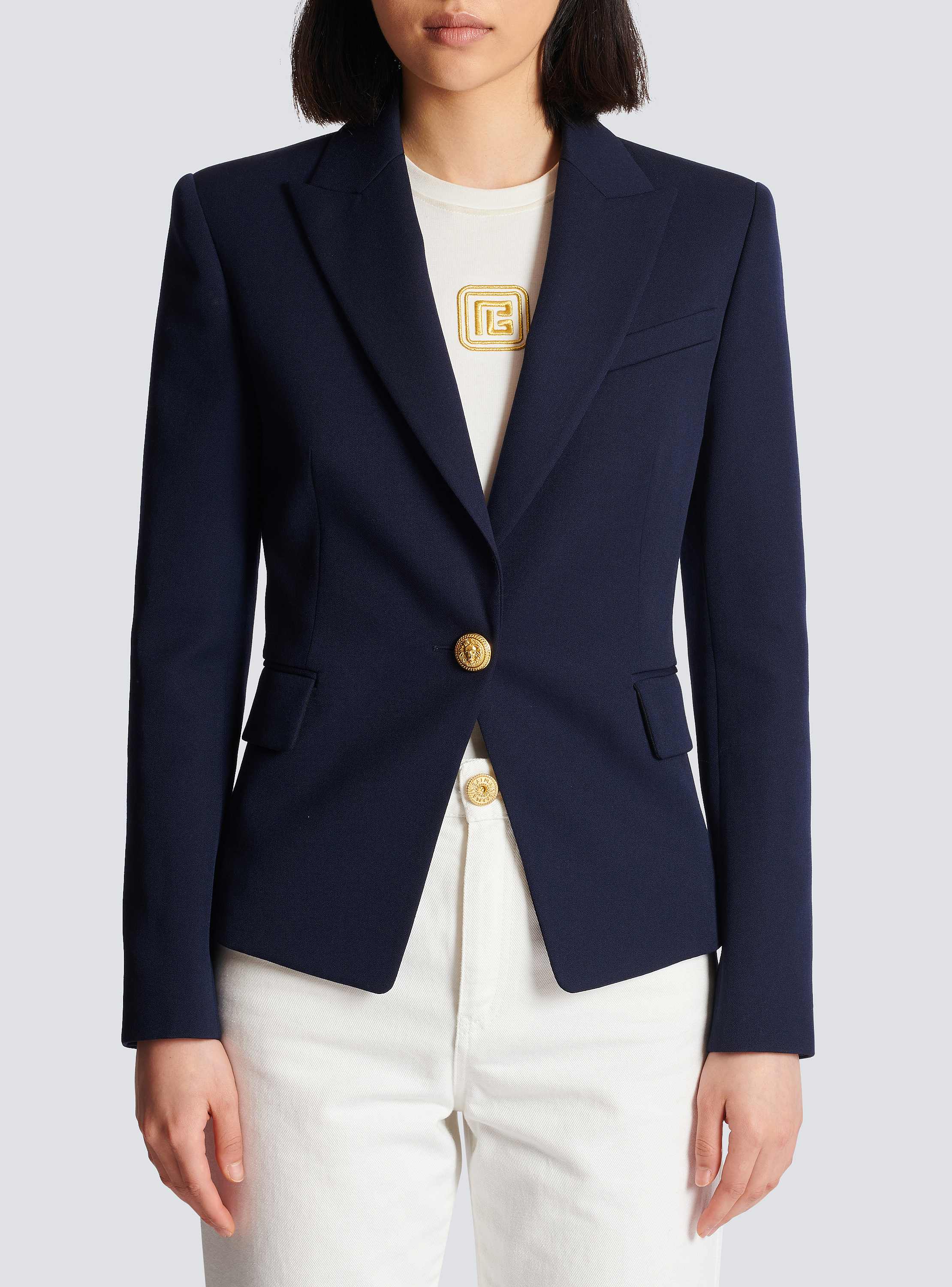 One-button wool blazer - Women | BALMAIN