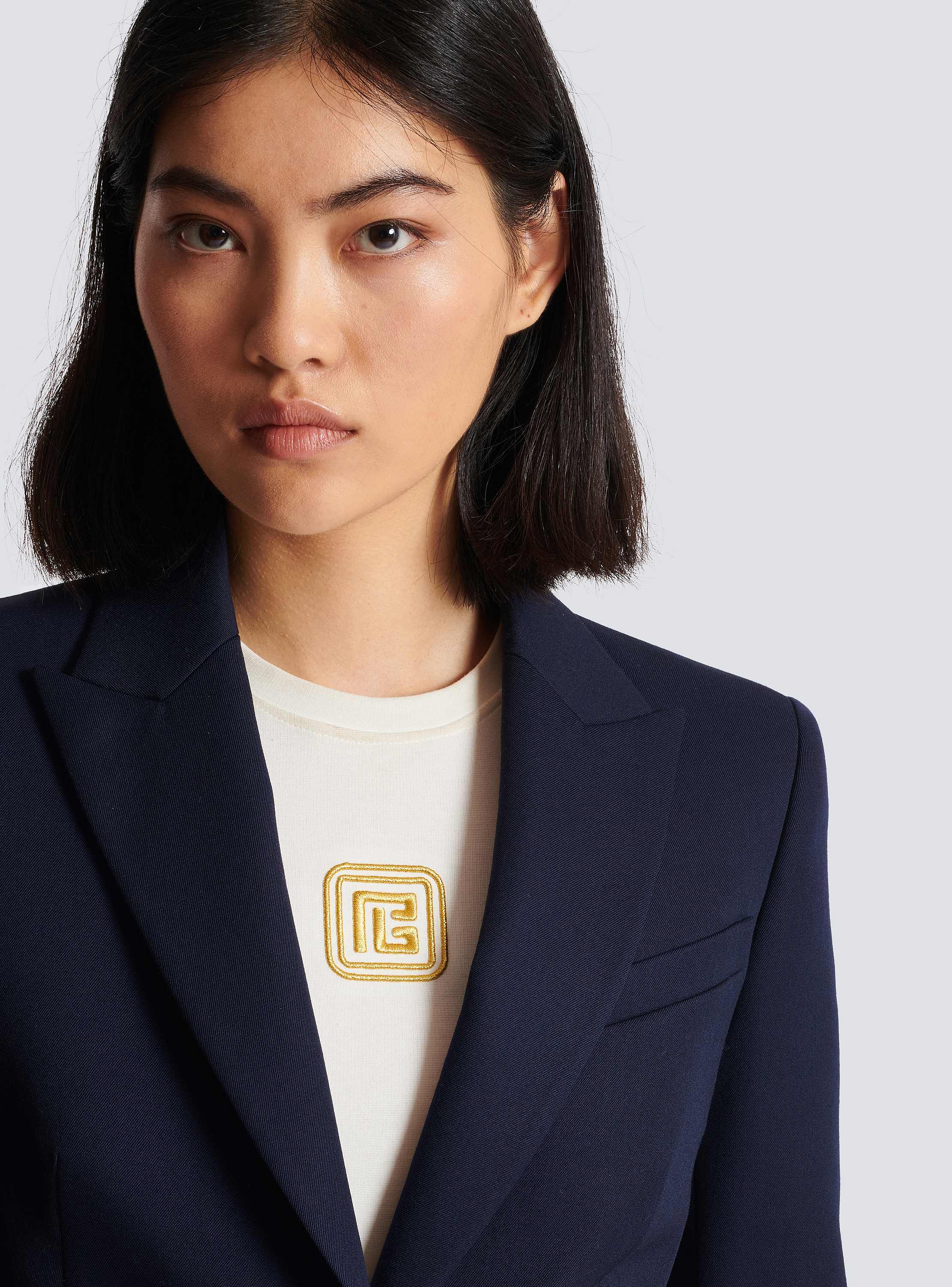 BALMAIN タキシード ボタンレス ジャケット MJ22 3つボタン タキシードジャケット メンズジャケット