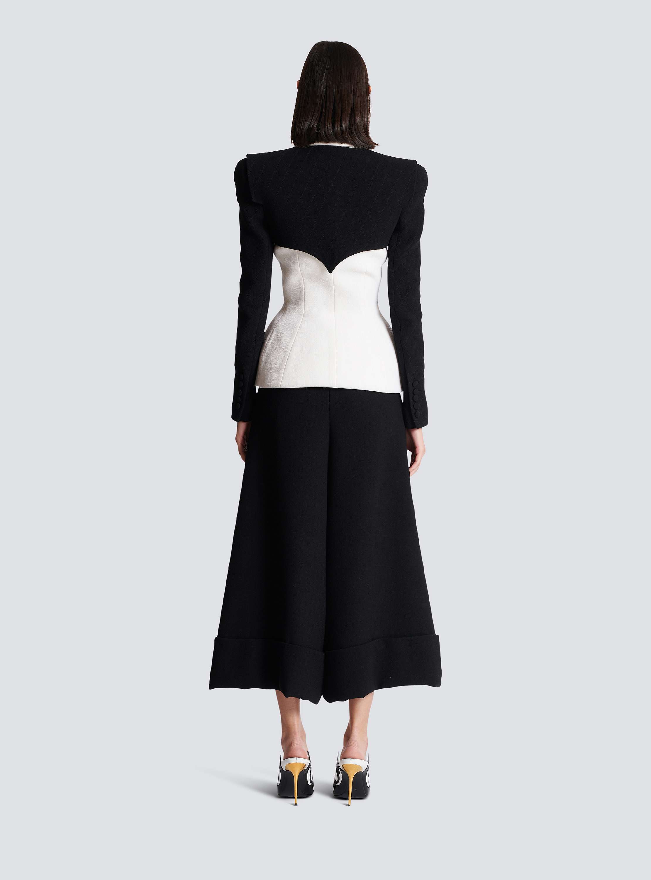 Doppelte Jacke aus Cr&ecirc;pe