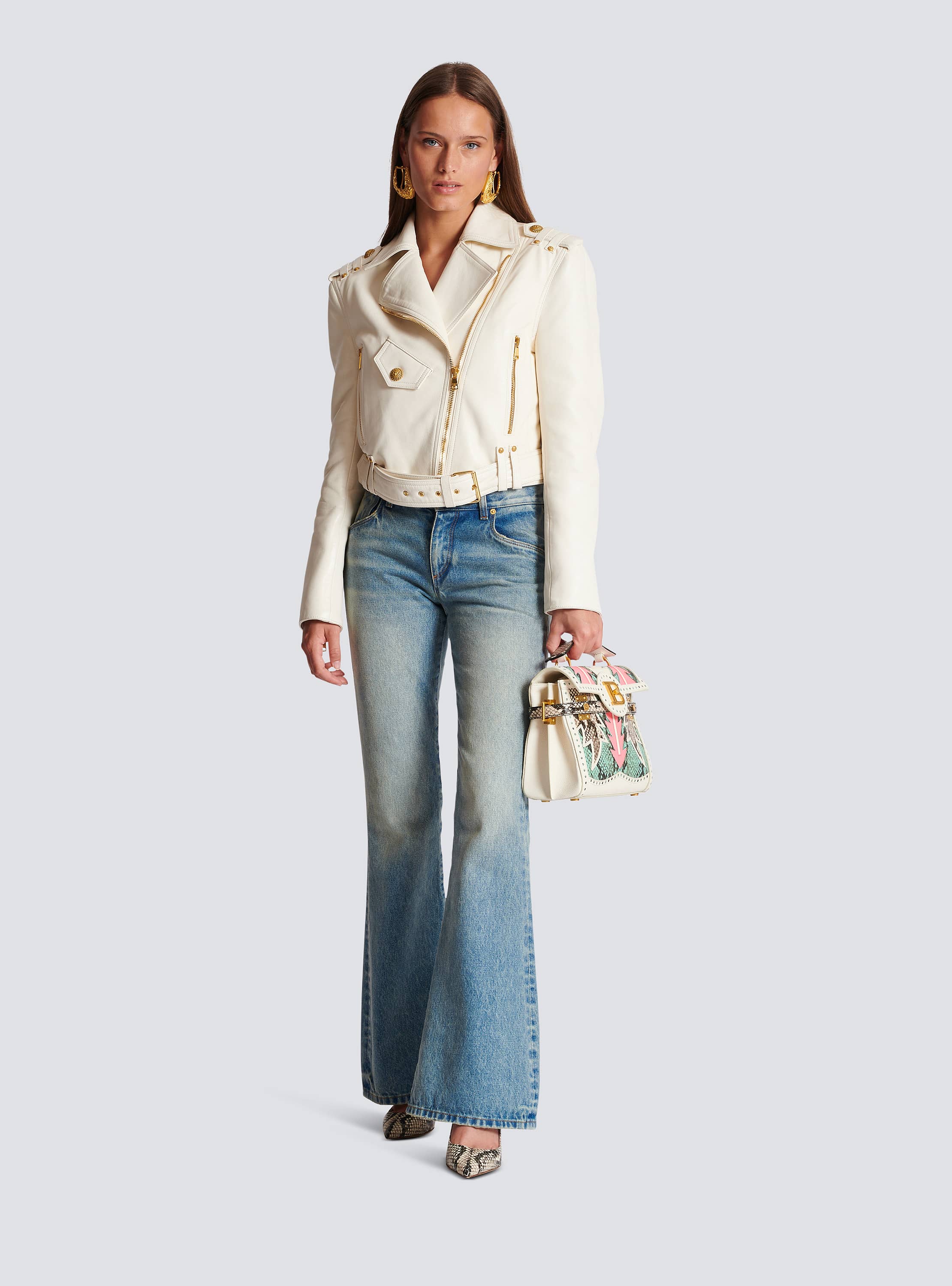 ジャケット BALMAIN Woman Jacket White CF1SG170DB69 0FA Balmainアウトレット：ジャケット レディース - ホワイト