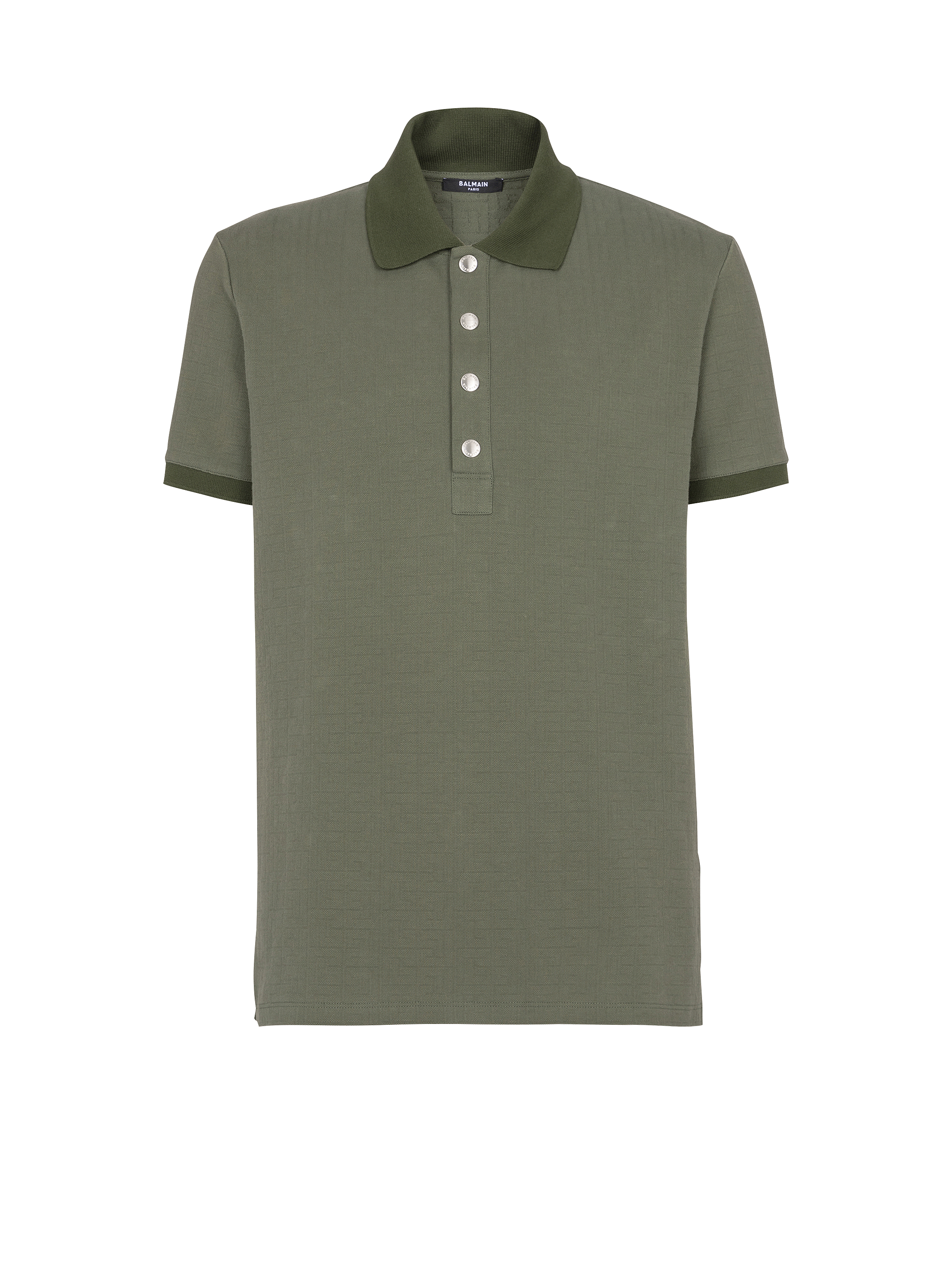 Monogram cotton polo