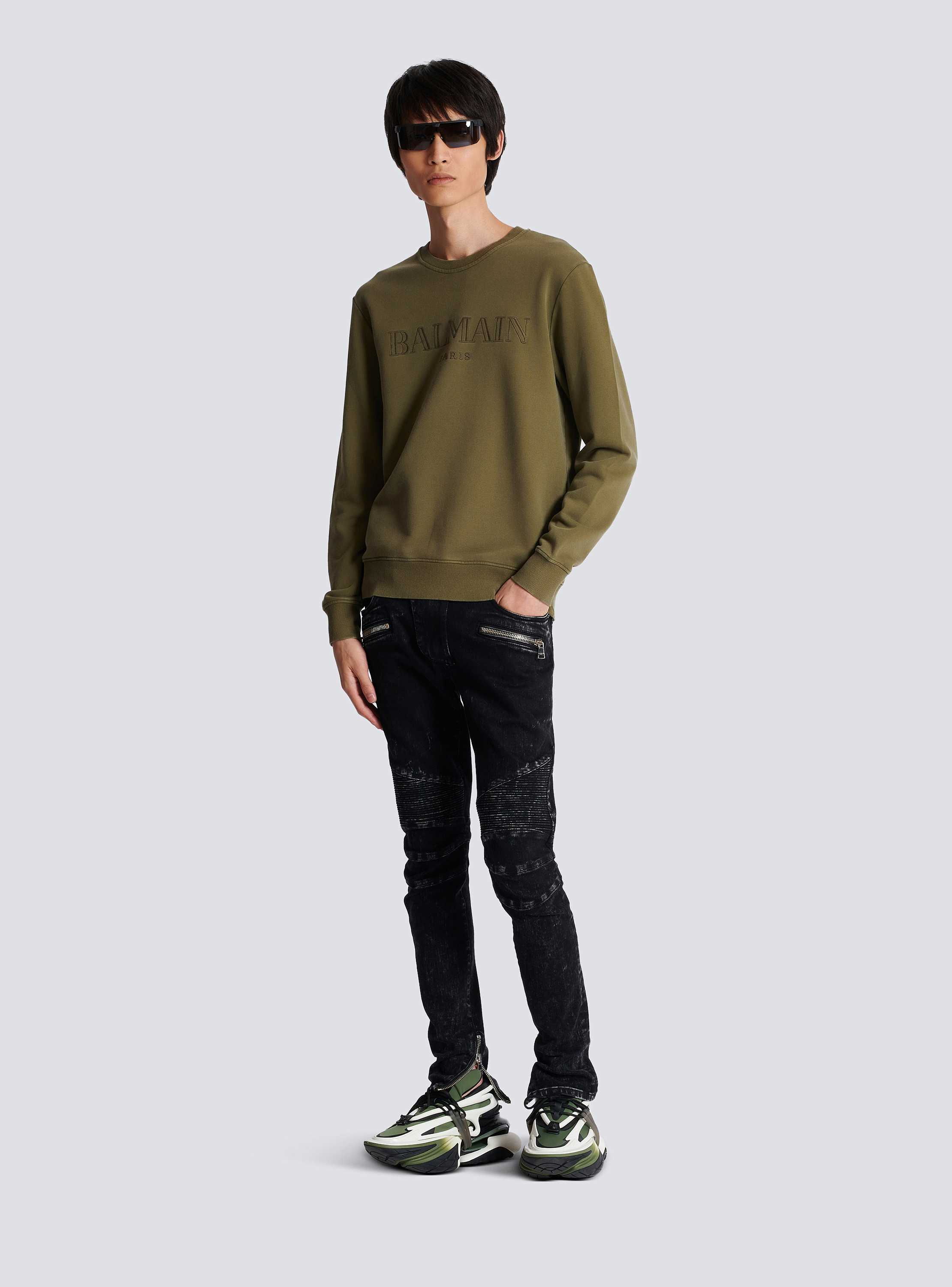 Vintage Balmain sweatshirt khaki - Men | BALMAIN