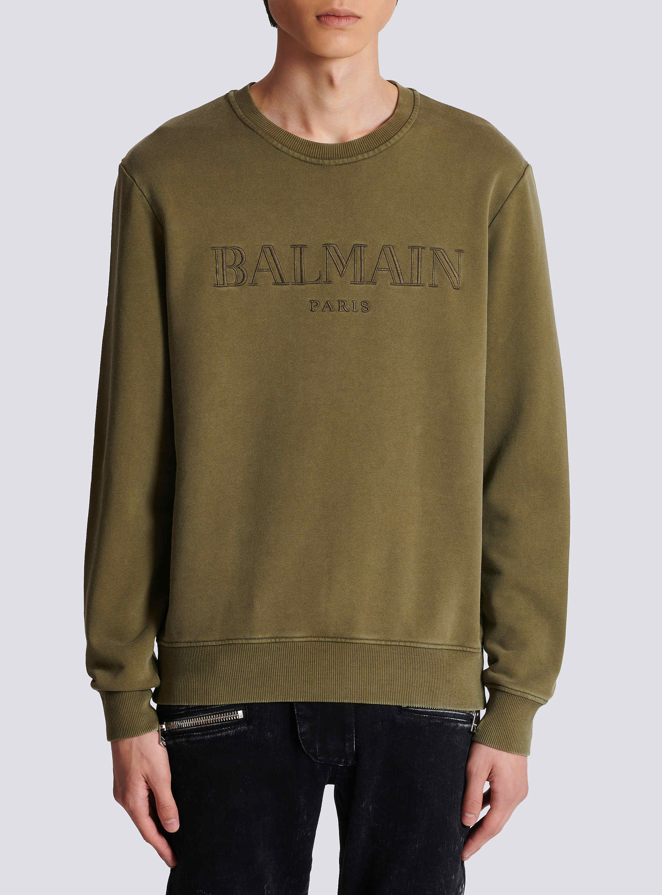 Vintage Balmain sweatshirt khaki - Men | BALMAIN