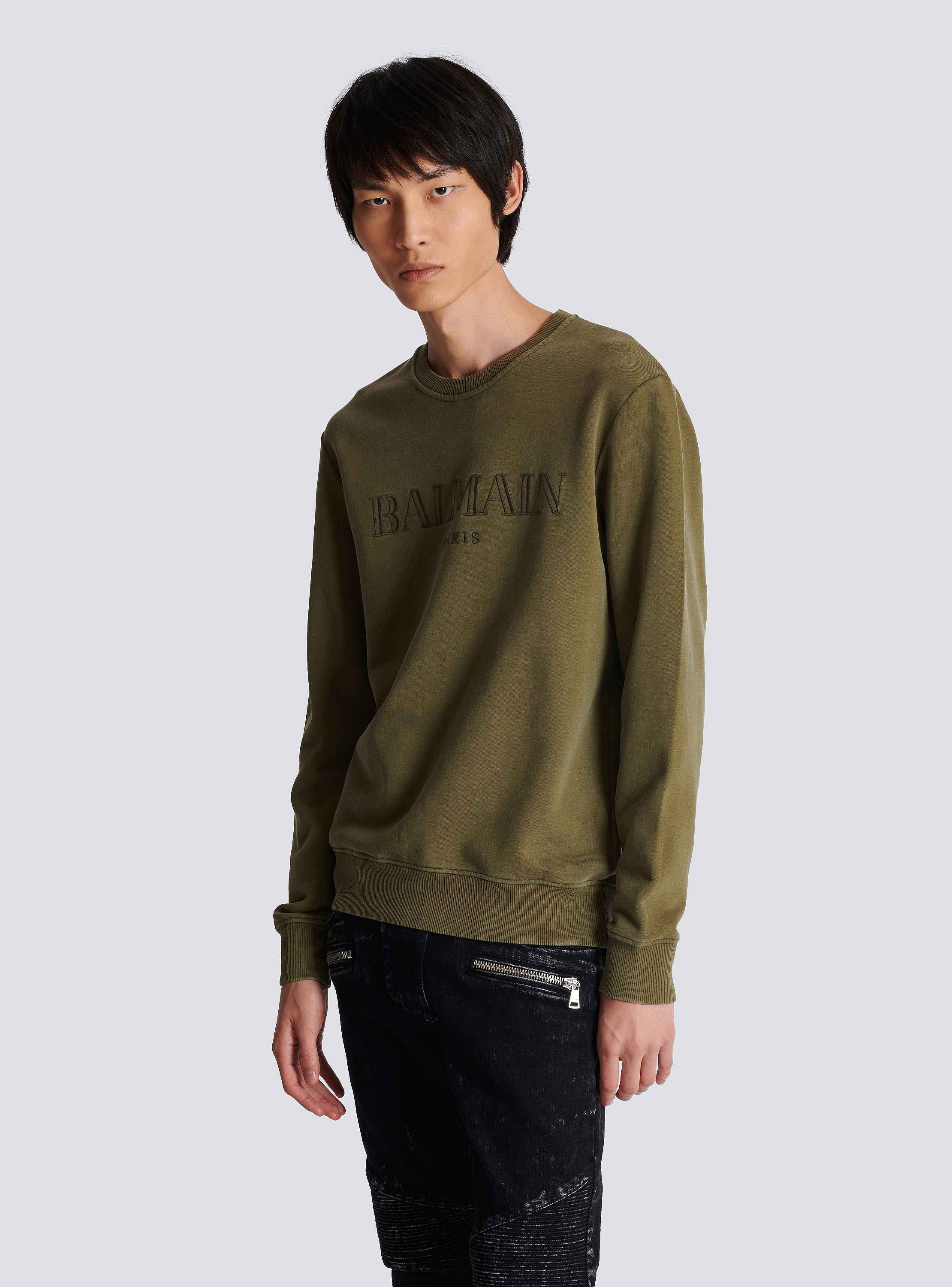 Vintage Balmain sweatshirt khaki - Men | BALMAIN