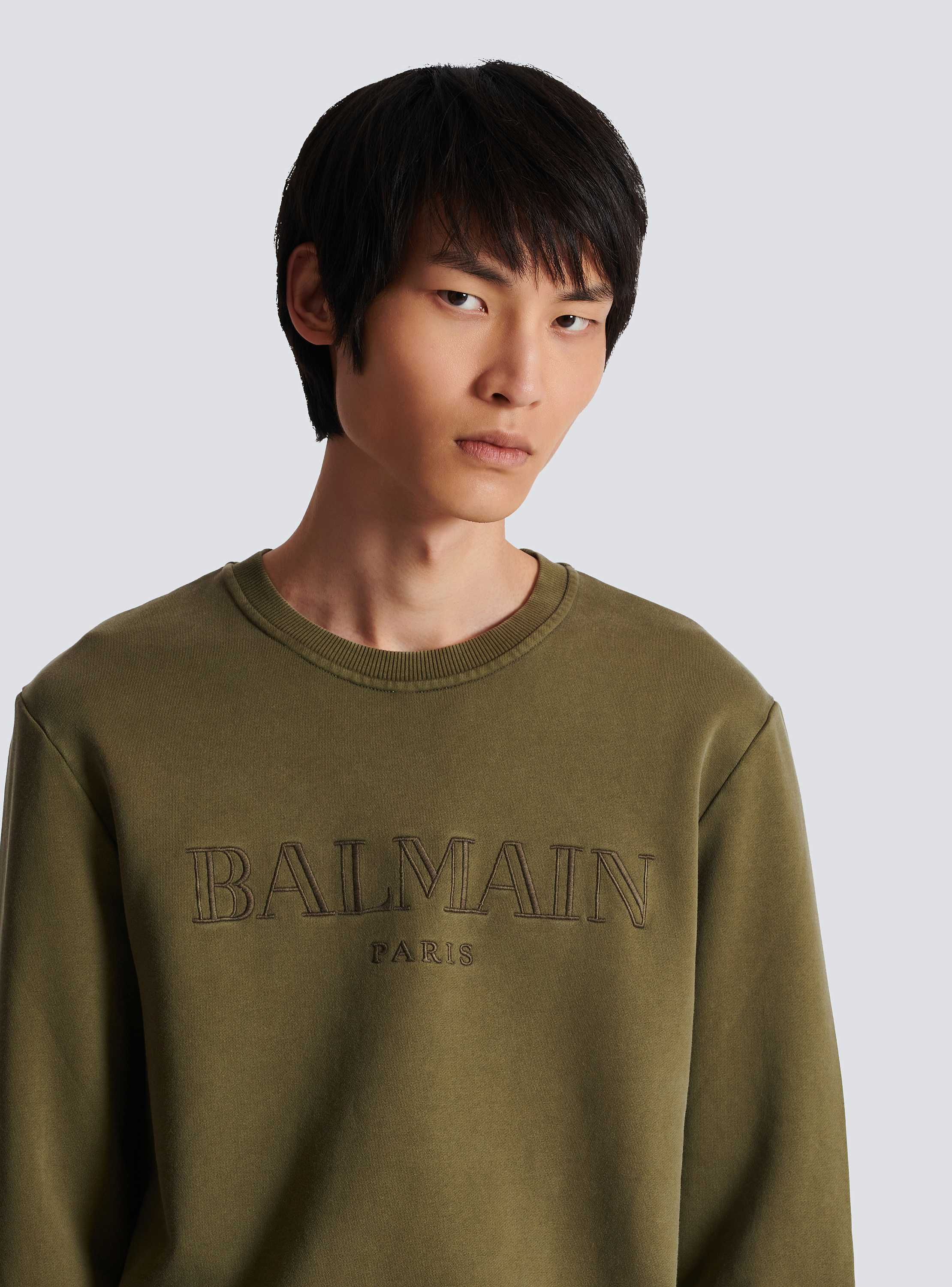 Vintage Balmain sweatshirt khaki - Men | BALMAIN