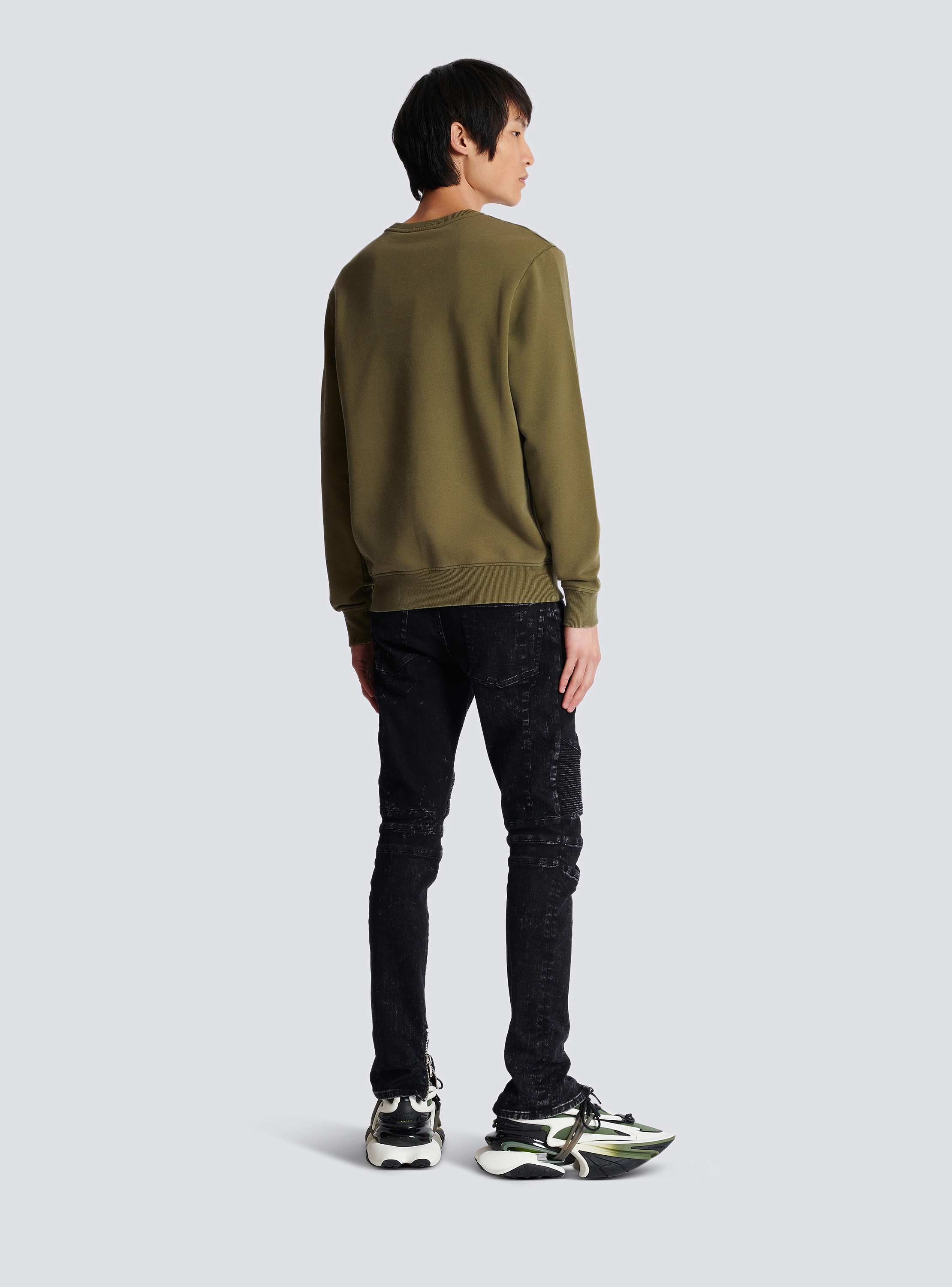 Vintage Balmain sweatshirt khaki khaki - Men | BALMAIN