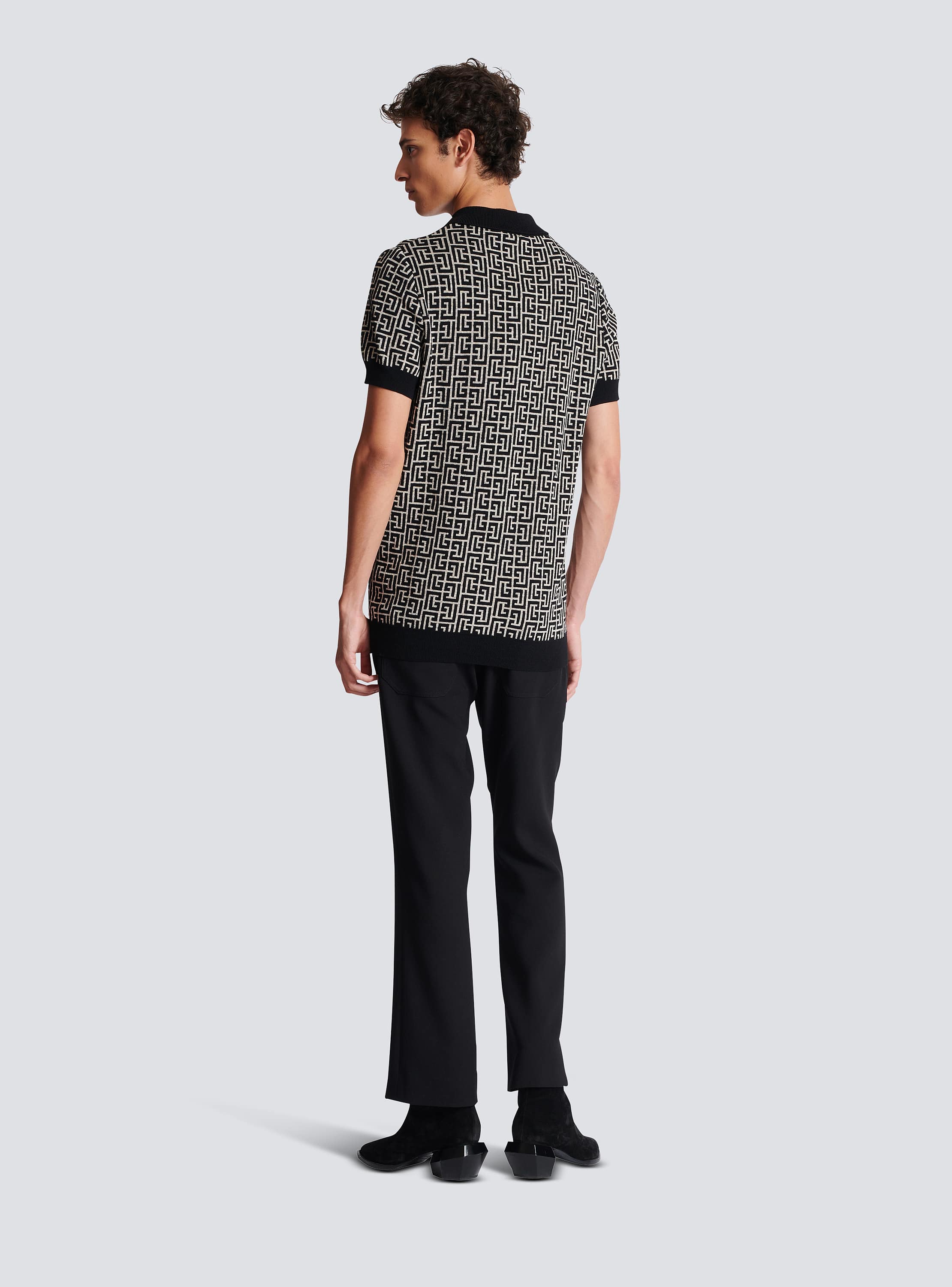 Tシャツ・カットソー BALMAIN SS25 T-SHIRT WITH MONOGRAM (EH1EG010BC90 GFE) Balmain T-shirt With Logo | italist