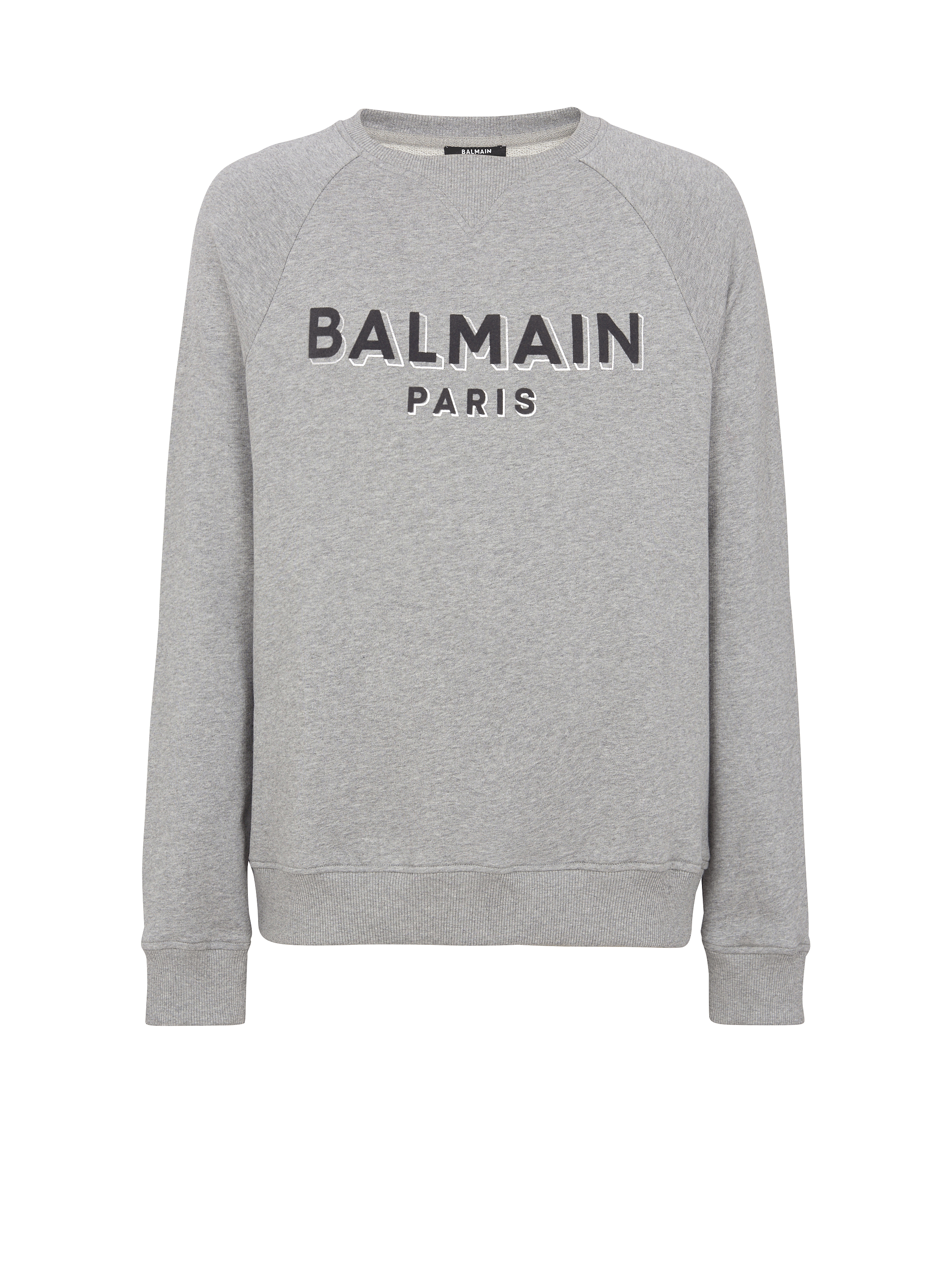 Metallic flocked Balmain sweatshirt