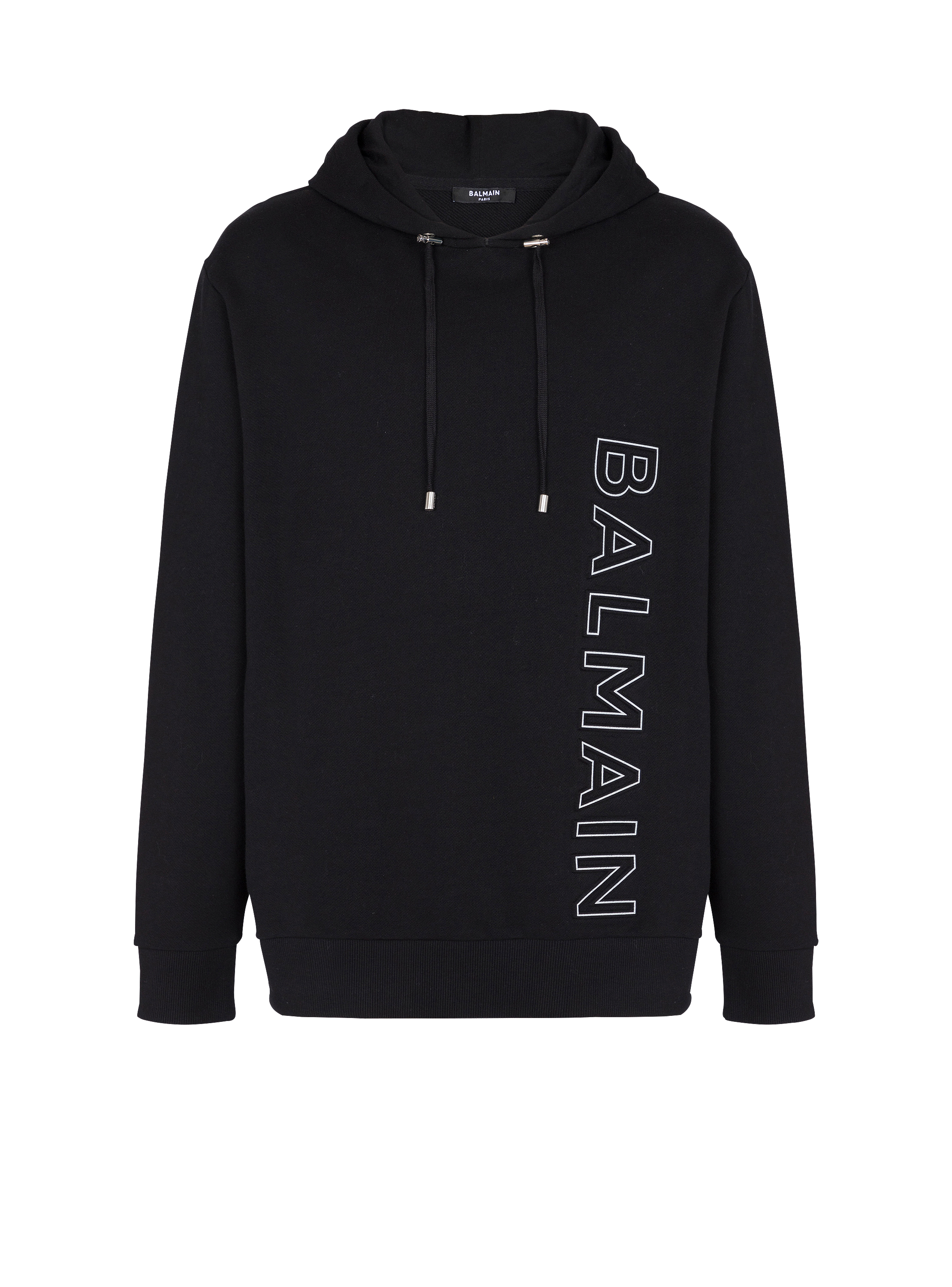 Embossed Balmain hooded sweatshirt