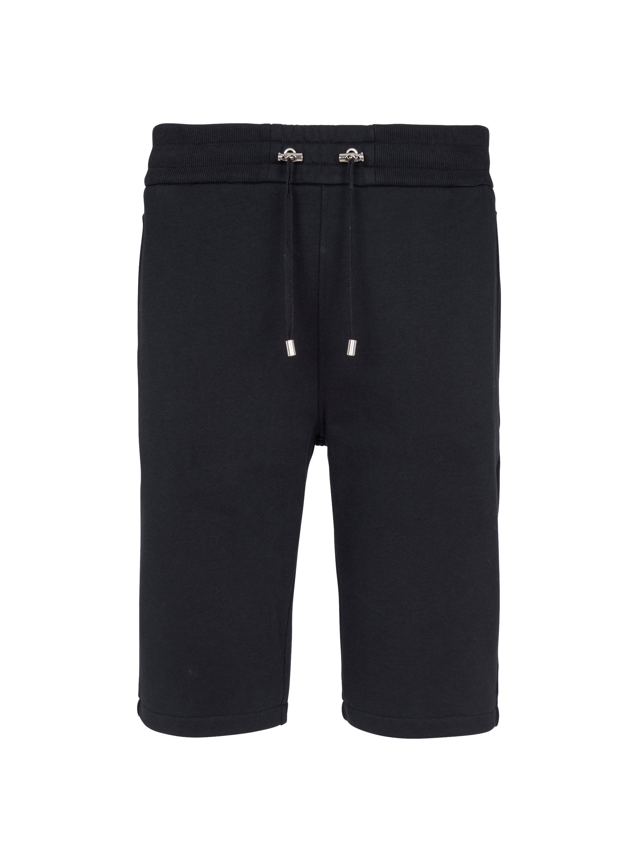 Cotton shorts with flocked Balmain Paris logo