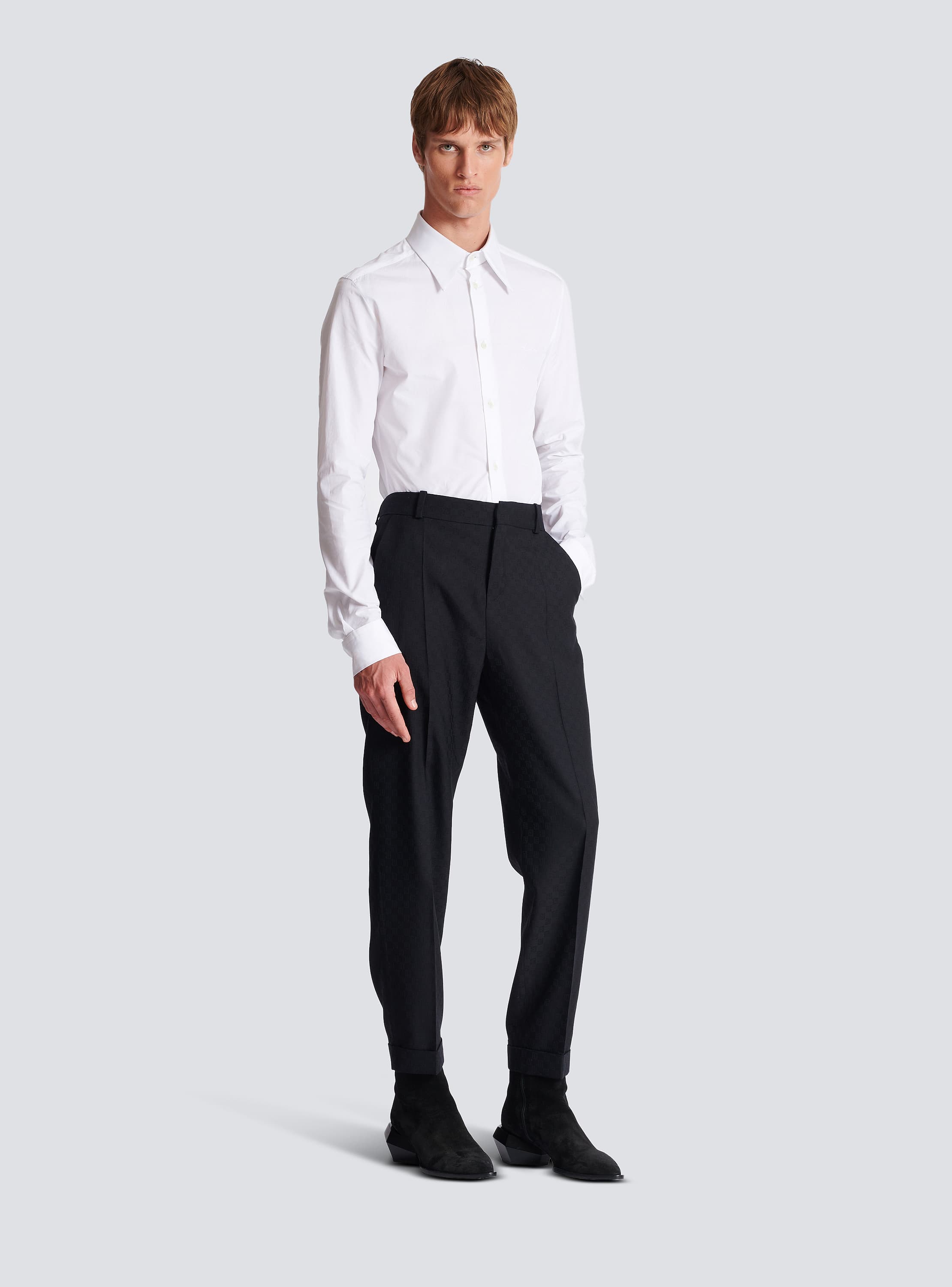 Monogram wool trousers - Men | BALMAIN