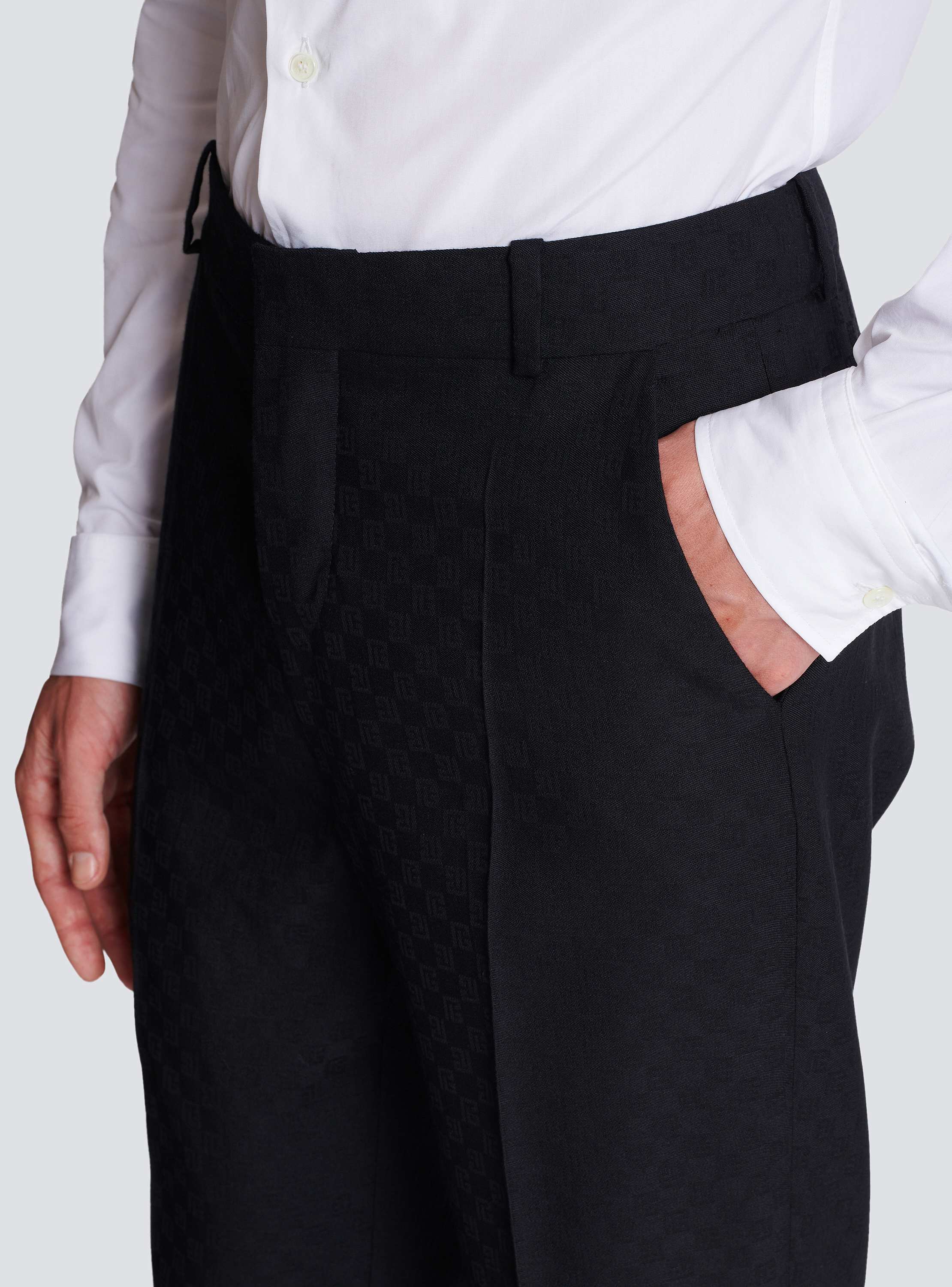 Monogram wool trousers - Men | BALMAIN