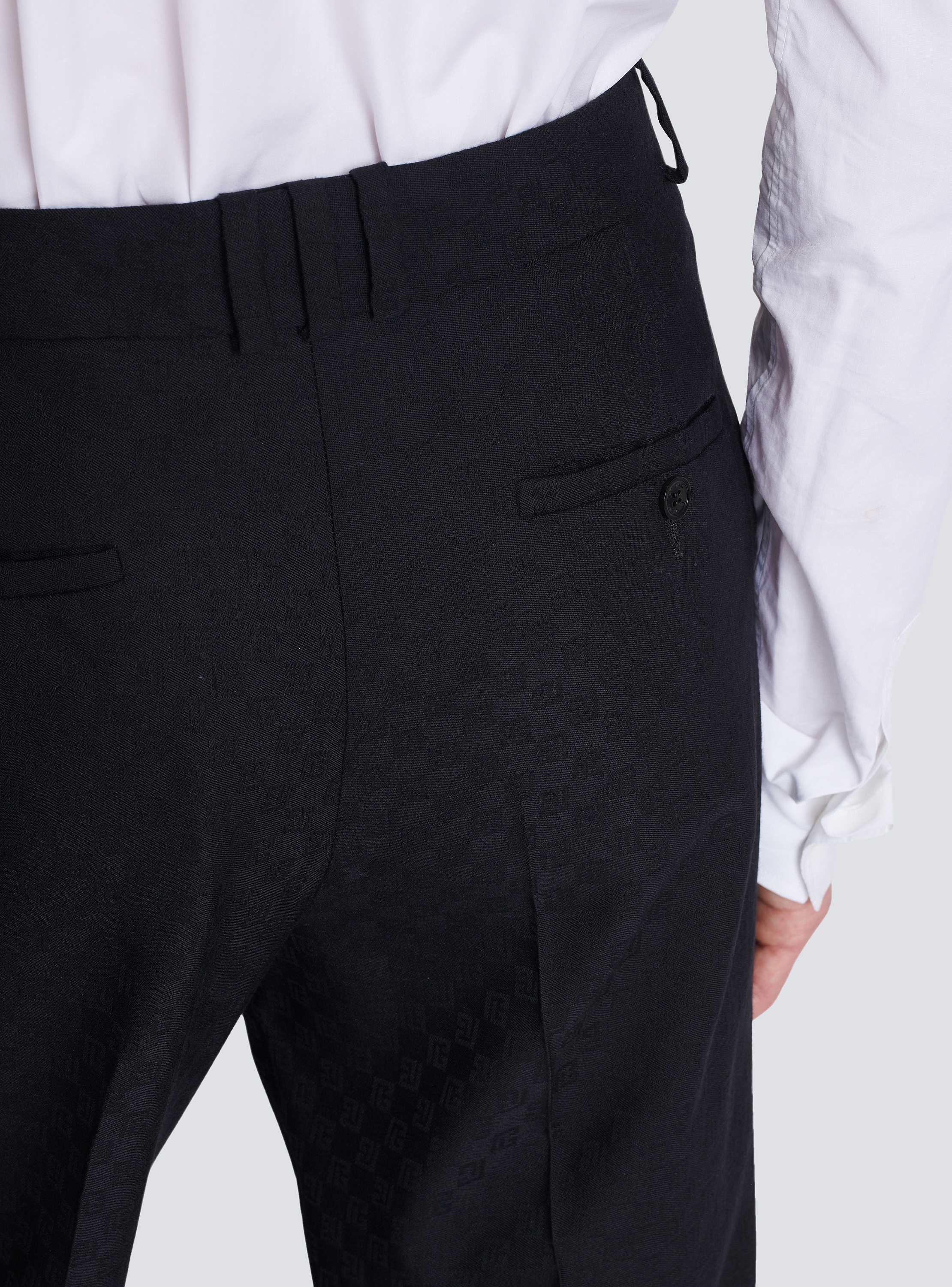 Monogram wool trousers - Men | BALMAIN