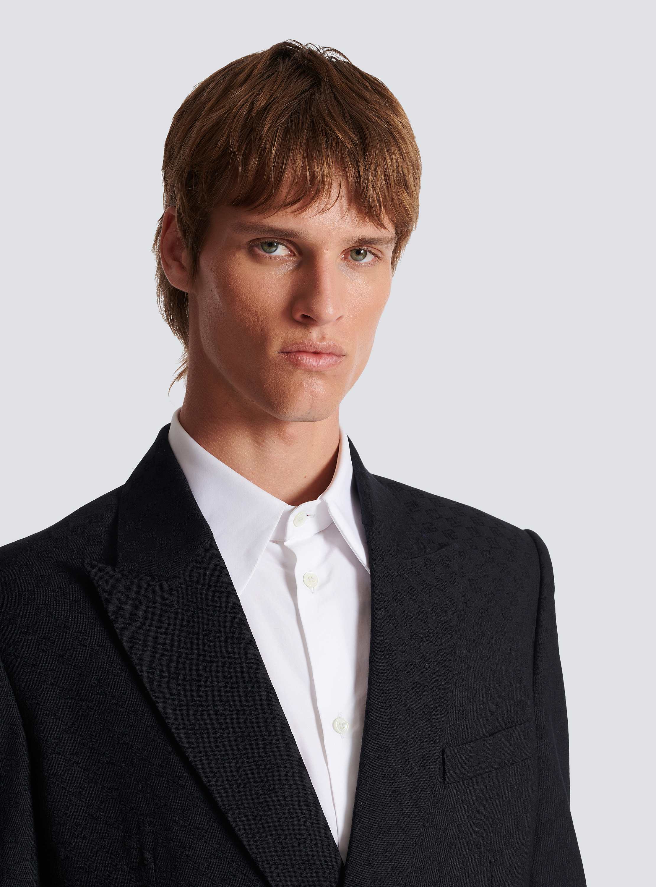 Monogram jacquard blazer - Men | BALMAIN