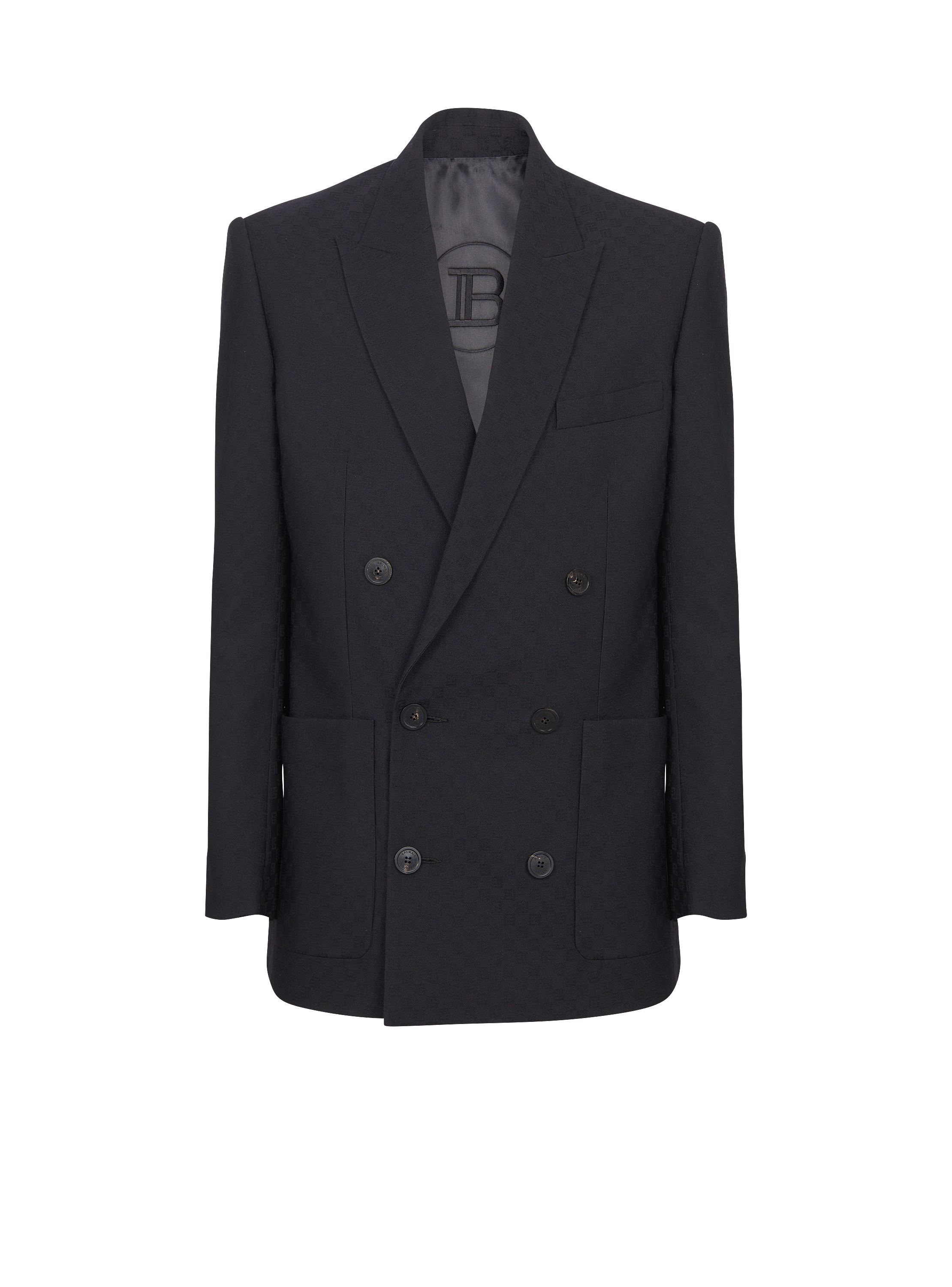 Monogram jacquard blazer