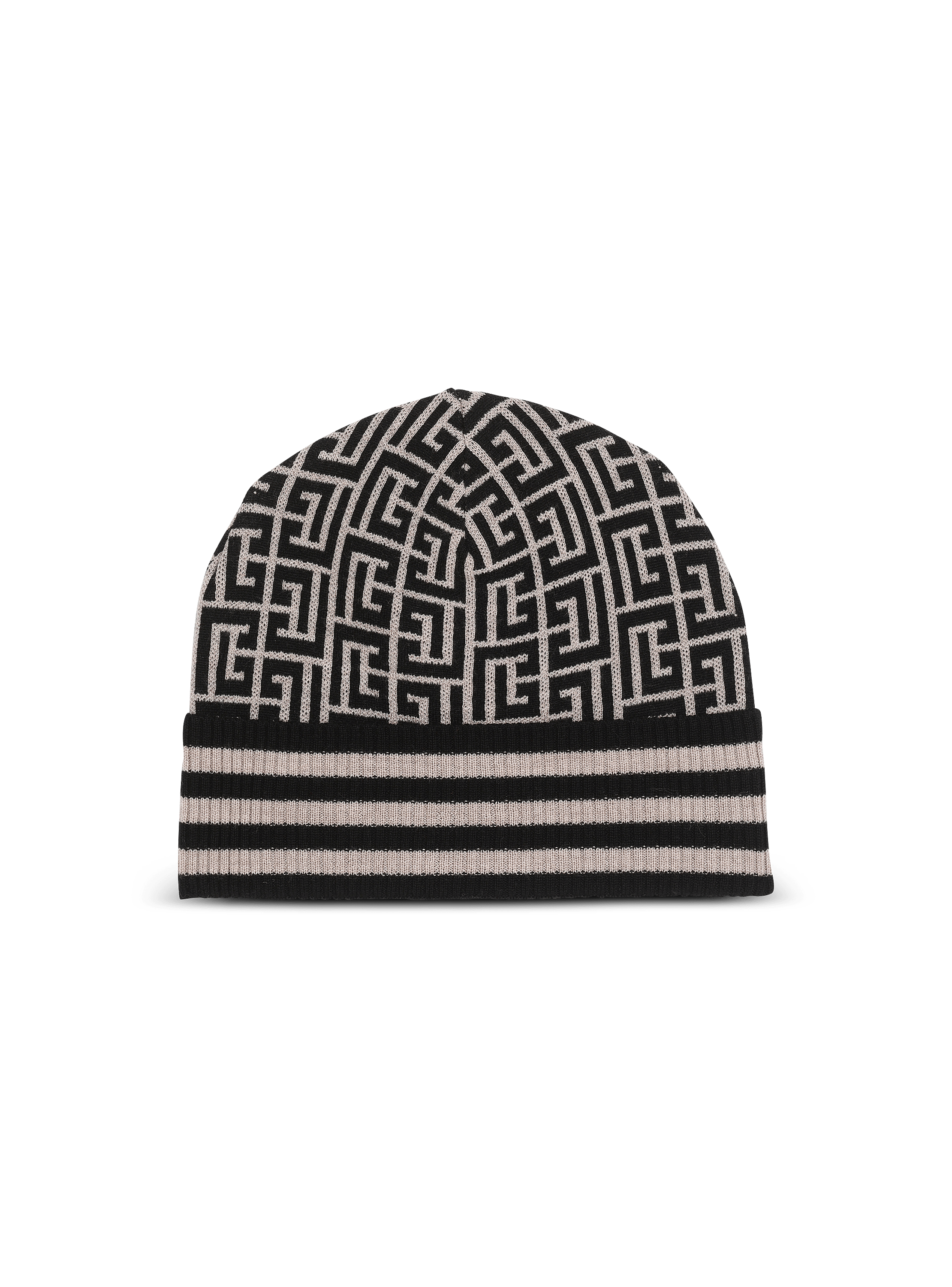 Monogrammed embroidered wool hat